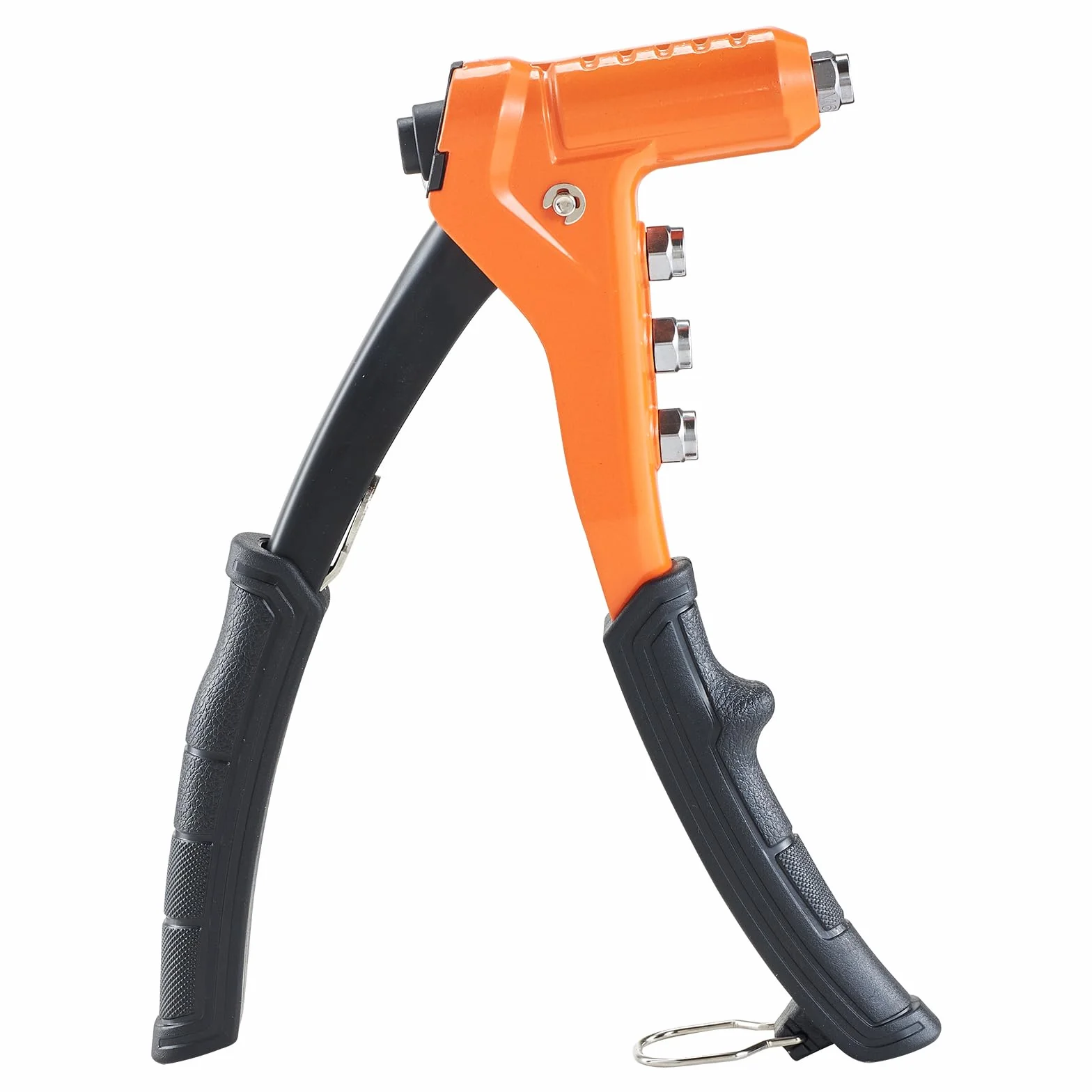 VEVOR Kit Rivettatrice per Filettati a Cricchetto 230 mm, 8 Mandrini, Punta per Trapano a Gradini, 80 Dadi, Custodia per Trasporto
