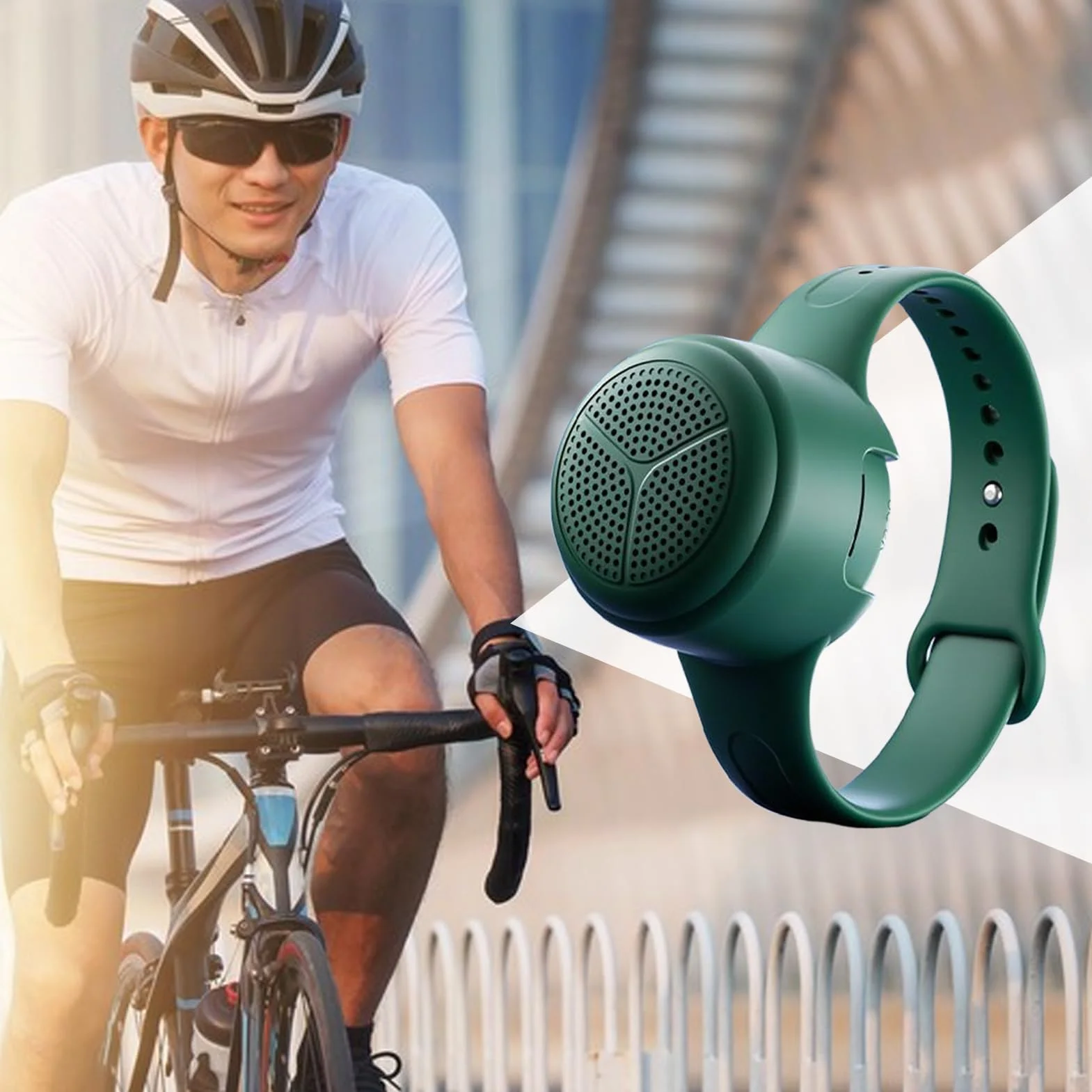 Altoparlante Indossabile | Cassa Audio da Polso | Batteria a Lunga Durata Lettore Audio Musicale da Polso per Viaggi, Moto, Arrampicata, Allenamenti, Ciclismo e Attività all'Aperto