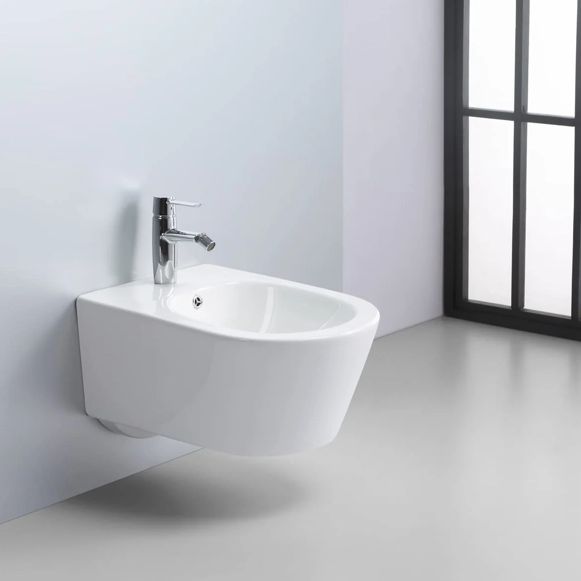 Set coppia sanitari vaso rimless e bidet sospesi WOLLY soft-close