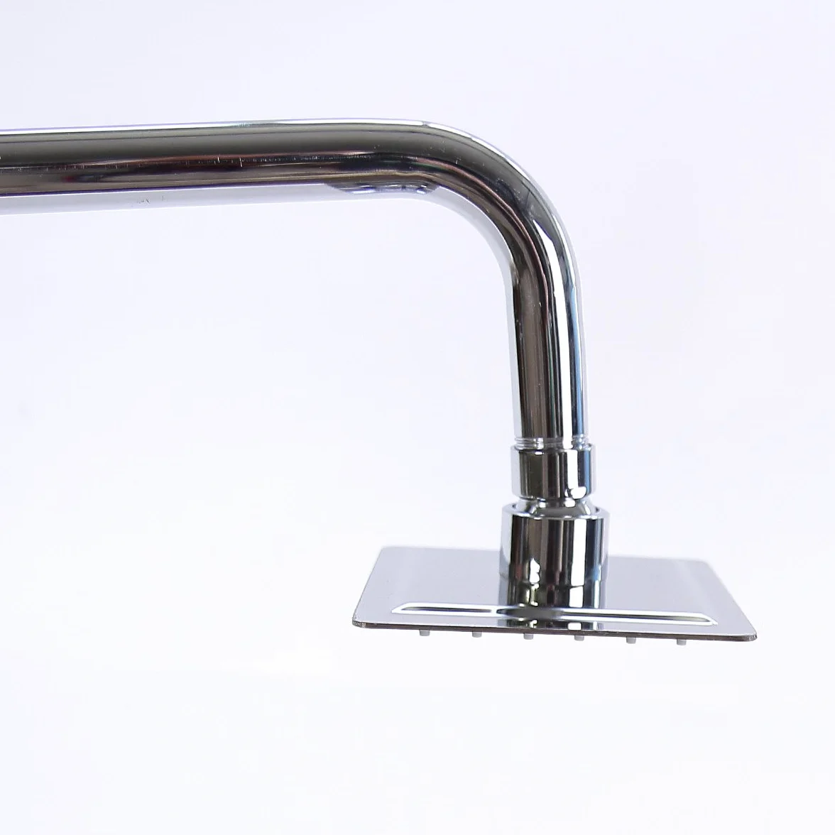Doccia a pioggia rettangolare 10x10 cm 36 ugelli anticalcare acciaio inox cromato lucido 1 regolazione