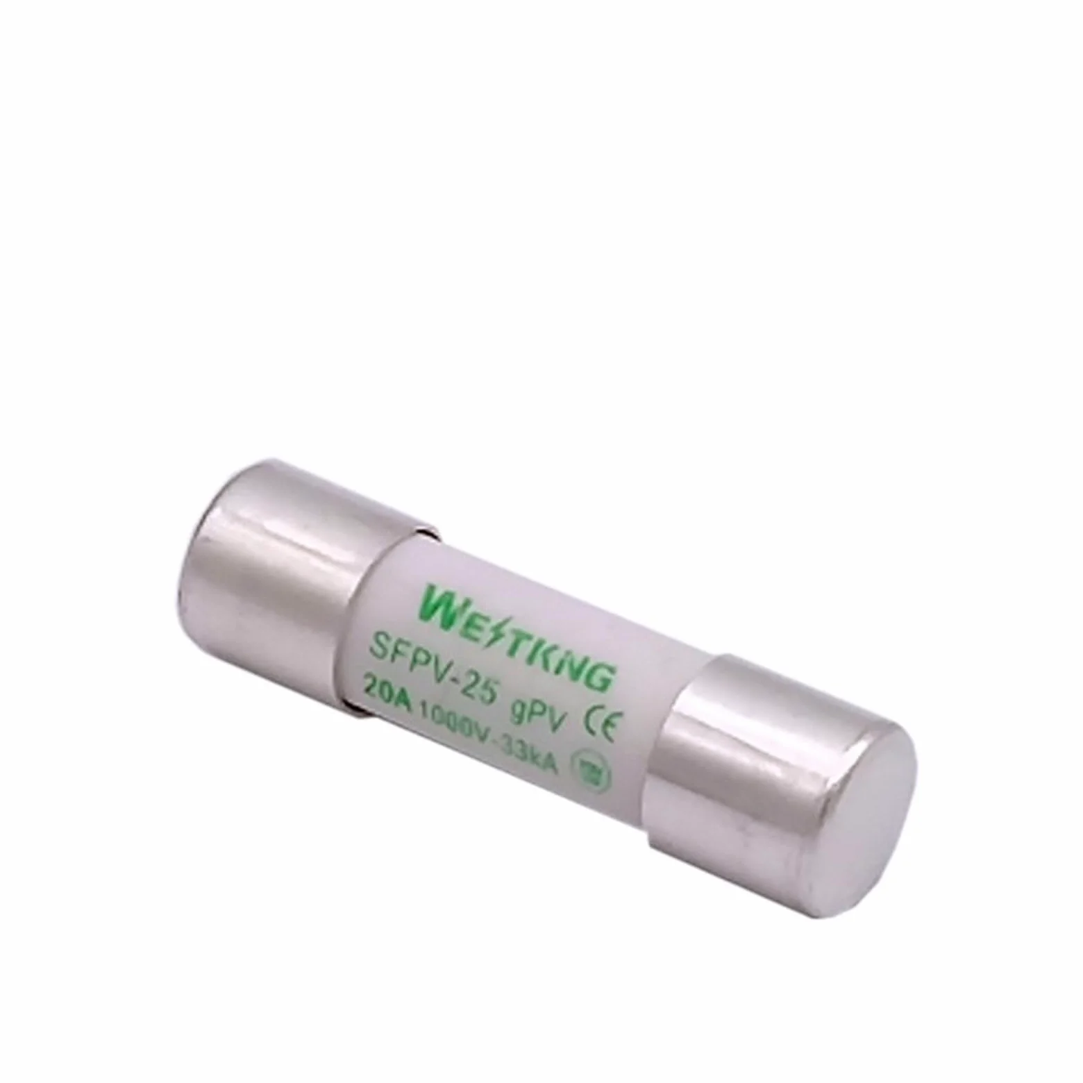 10 pz Fusibile Solare FOTOVOLTAICO 1000 V DC 10 * 38mm 1A 3A 5A 10A 15A 20A 25A 30A for la Protezione del Sistema di Alimentazione Fotovoltaica Argento Puro Fuso(1A)