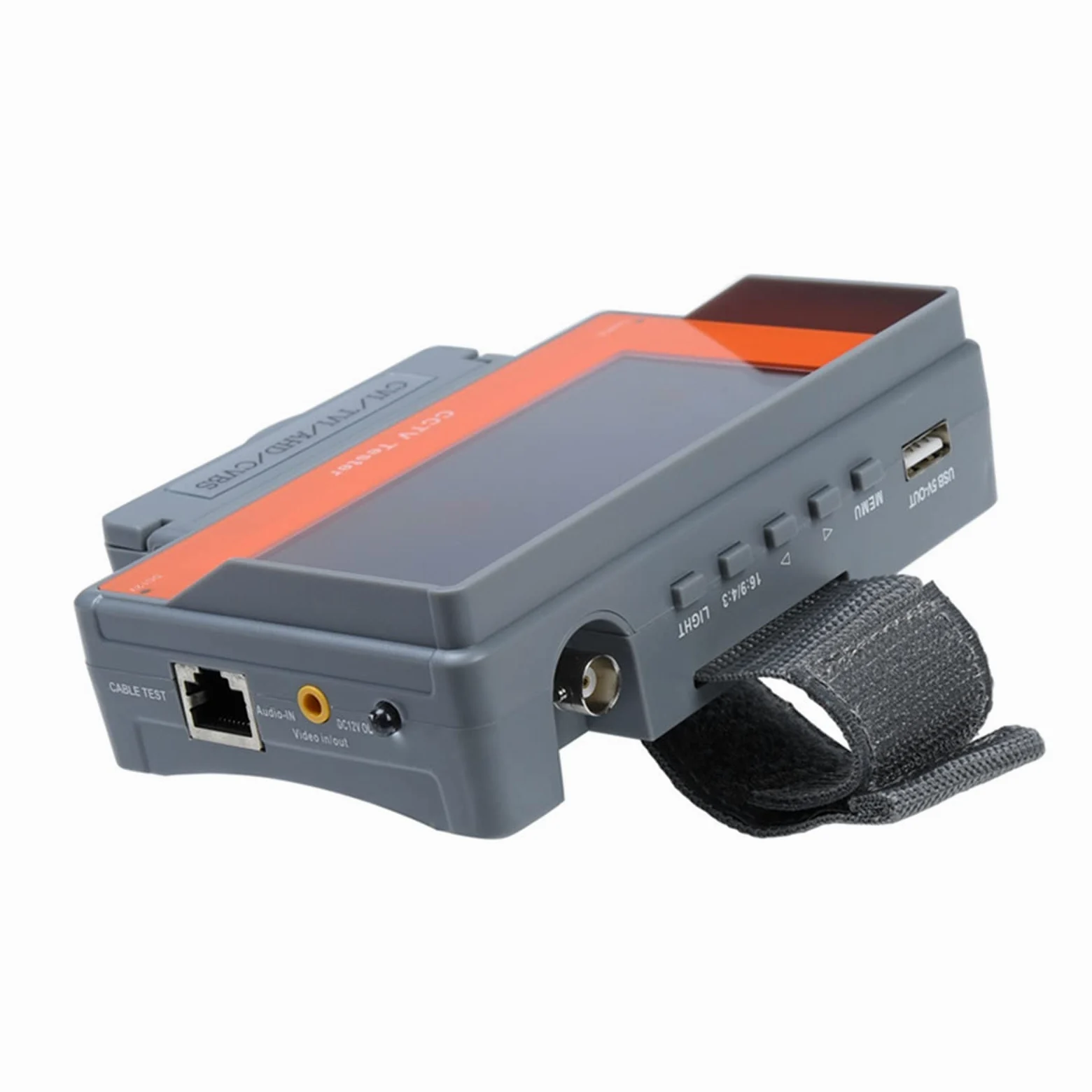 Tester per telecamere di sicurezza CCTV Tester di sorveglianza HD da 4,3 pollici 4 in 1 analogico, coassiale AHD TVI CVI, test for cavi/uscita DC12V Tester CCTV portatile