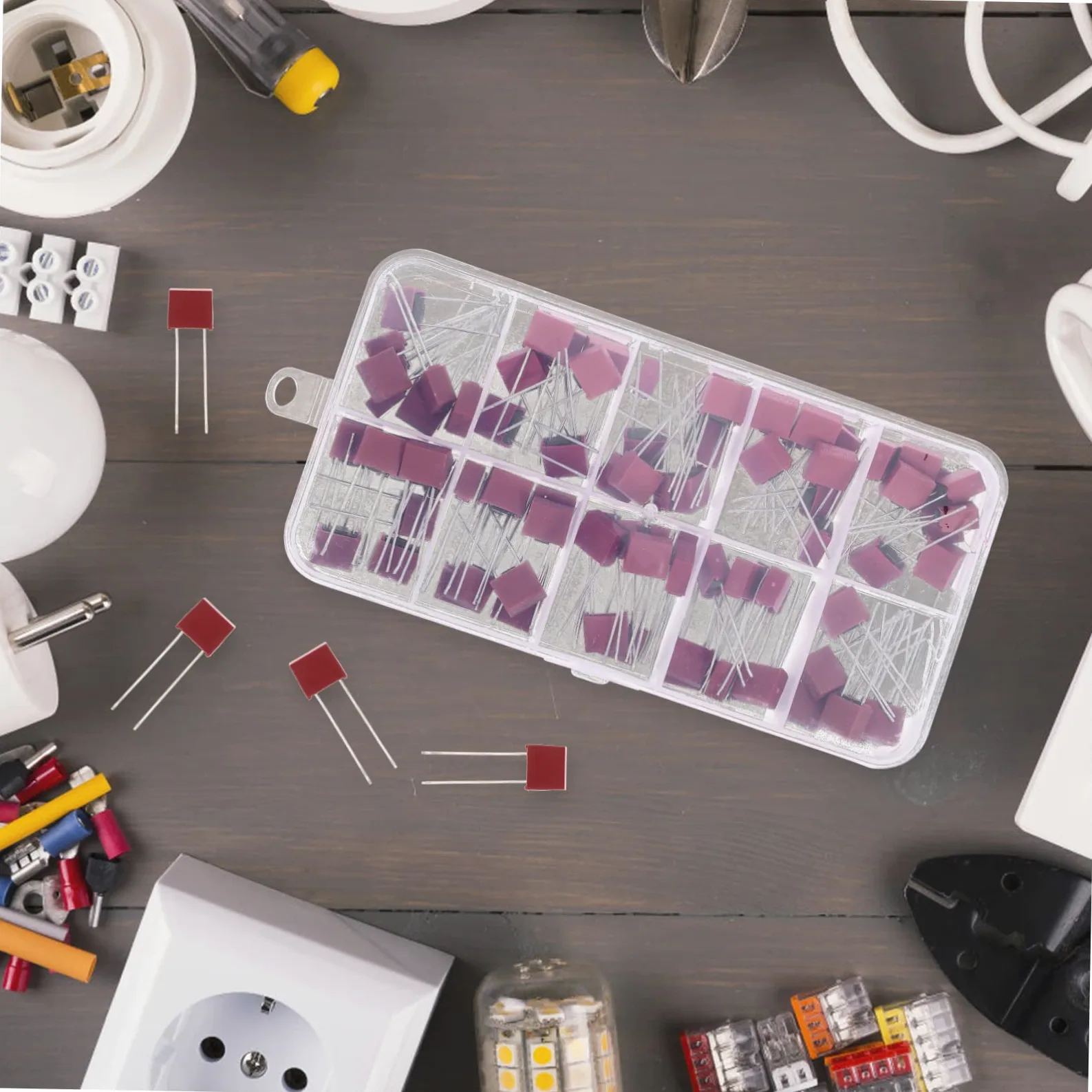 SHINEOFI 4 Set Fusibili Slow Blow Assortiti Volt con Resistente per Applicazioni Domestiche
