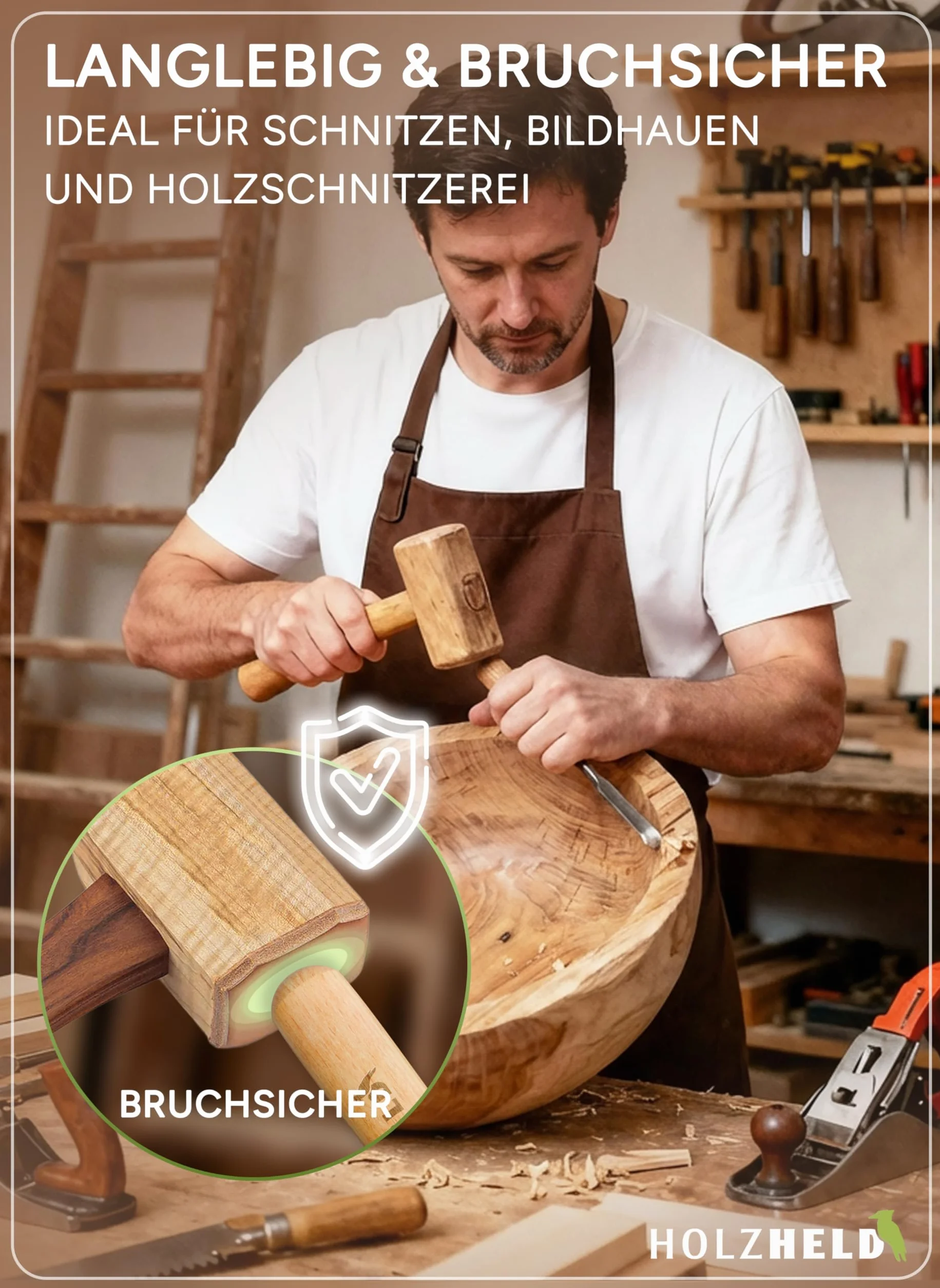 HOLZHELD Set di 6 forbici per legno in acciaio giapponese