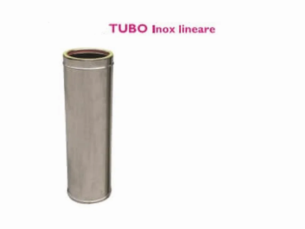 Tubo doppia parete in acciaio inox per canne fumarie L 1 M (DN 350-400)