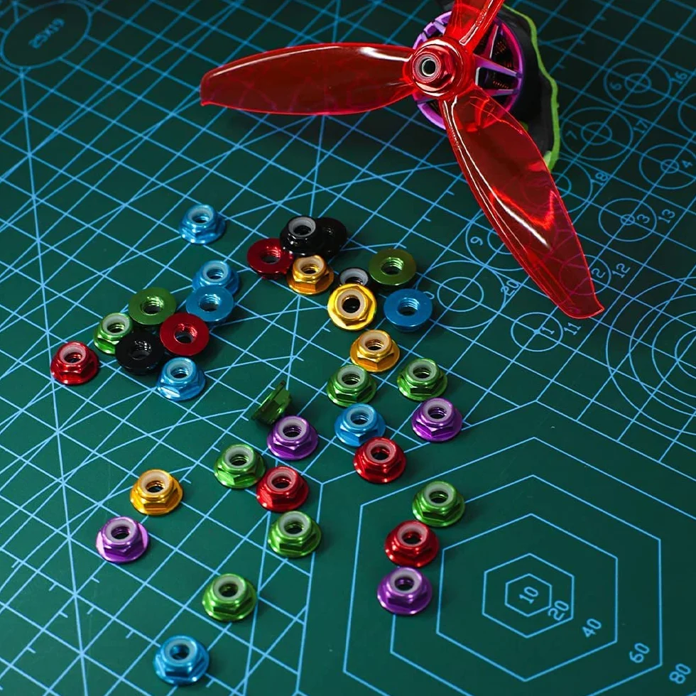 GTIWUNG 25 Pezzi M5 Dado di Bloccaggio in Alluminio CNC Autobloccante