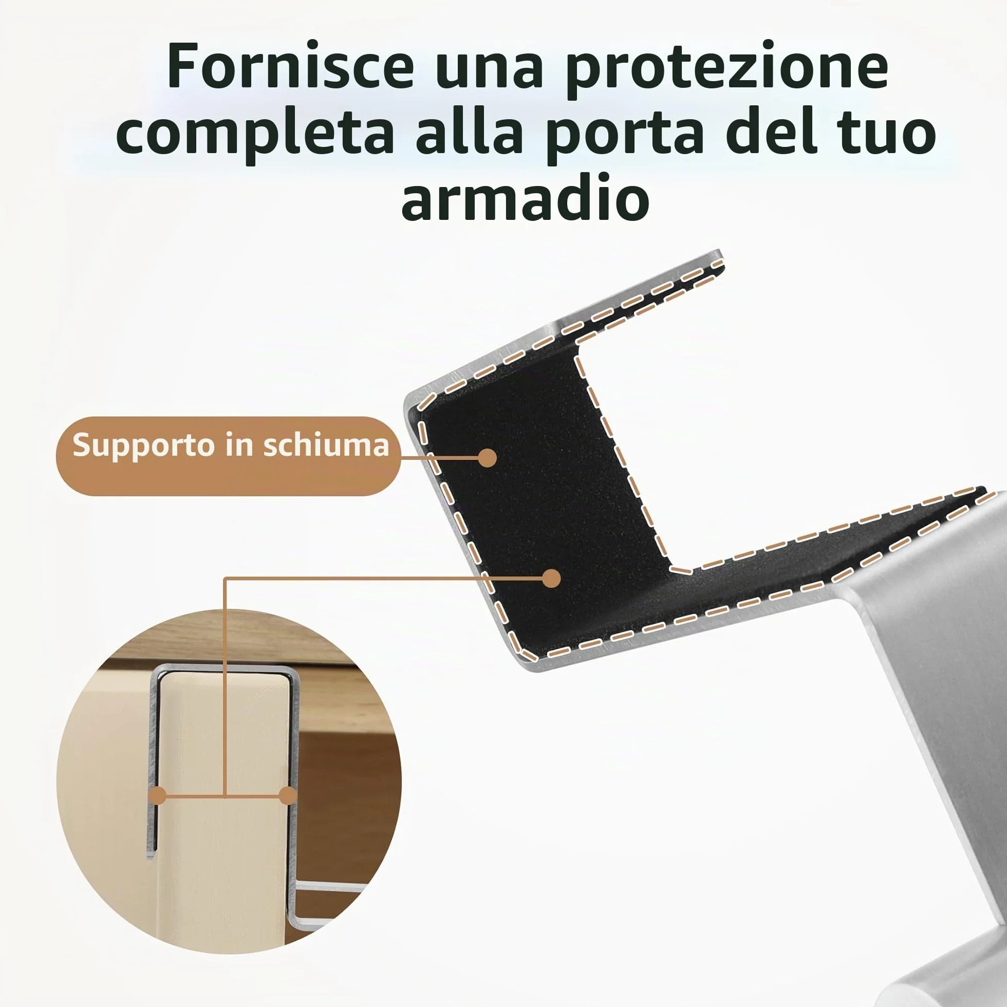 KES SUS304 Porta Asciugamani Cucina Acciaio Inossidabile 2 Pezzi KTH200S26-2-P2