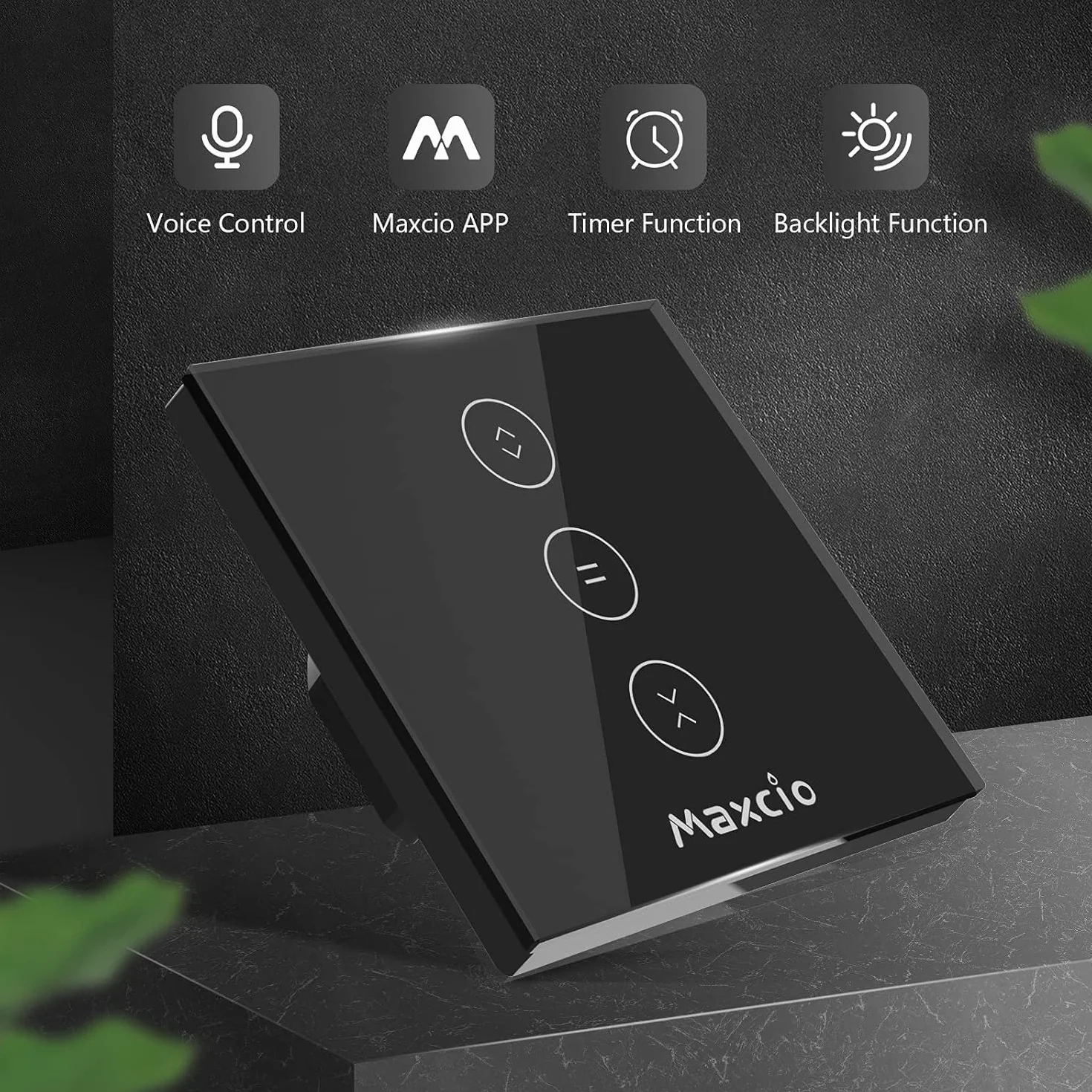 Interruttore Tapparelle WiFi, Maxcio Smart Switch per Tapparelle Elettriche, Compatibile con Alexa e Google Home, APP Controllo, interruttore WiFi per Persiane Avvolgibili e Tende