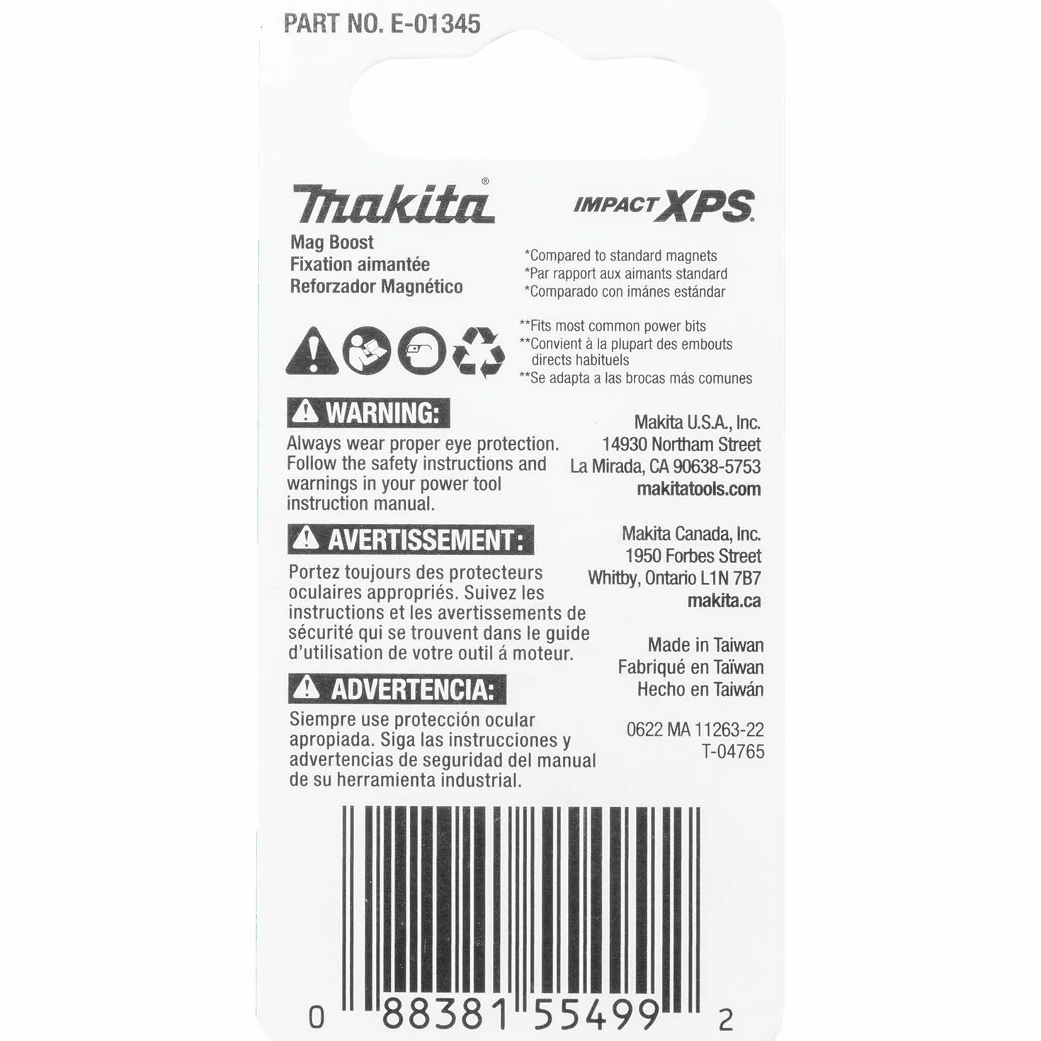 Makita Impact XPS Mag Boost E-01345