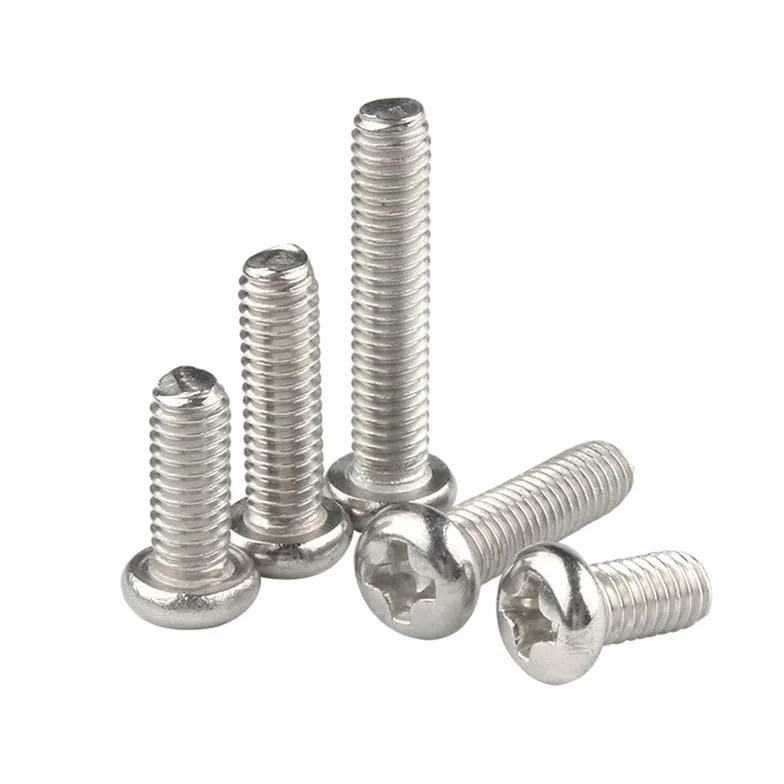 Bulloni Acciaio Inossidabile 304 M3.5 x 8mm Testa Tonda Croce Viti Macchina