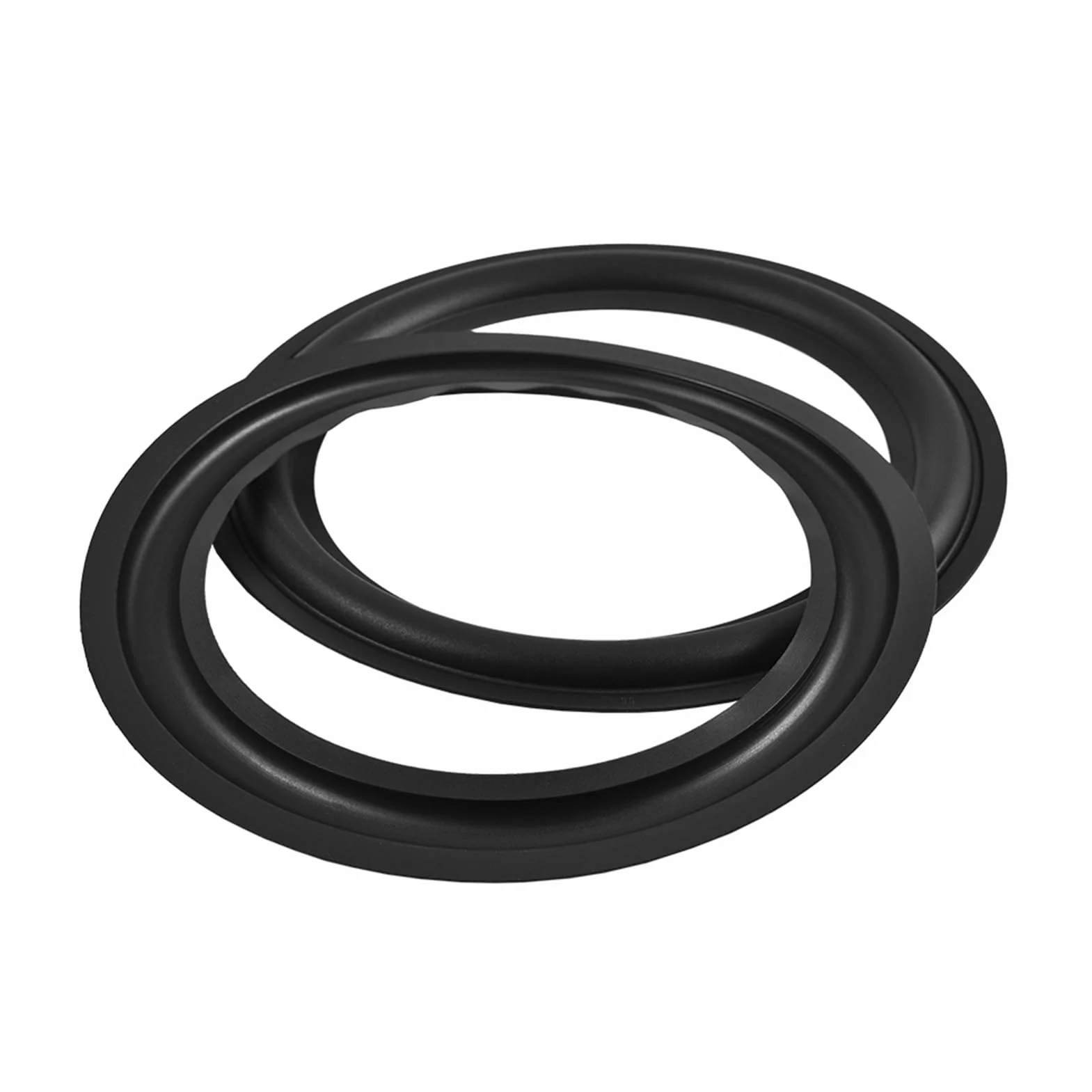 Parti di Riparazione del Bordo in Gomma per Altoparlante e Bordo 'altoparlante Surround antietà per Altoparlanti, 2 Pezzi di Riparazione del Bordo del Woofer da 8 Pollici