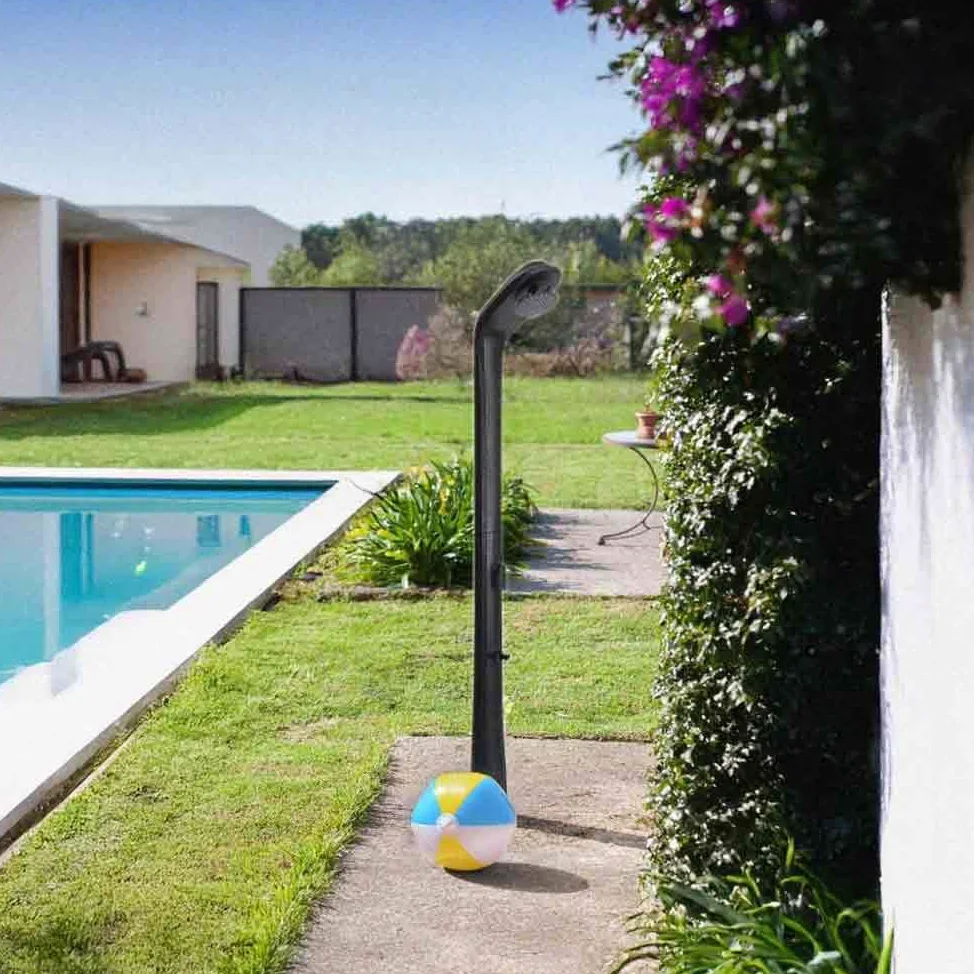 Gre RSS30 Rio Doccia Solare 30 L polietilene con lavapiedi Giardino Esterno