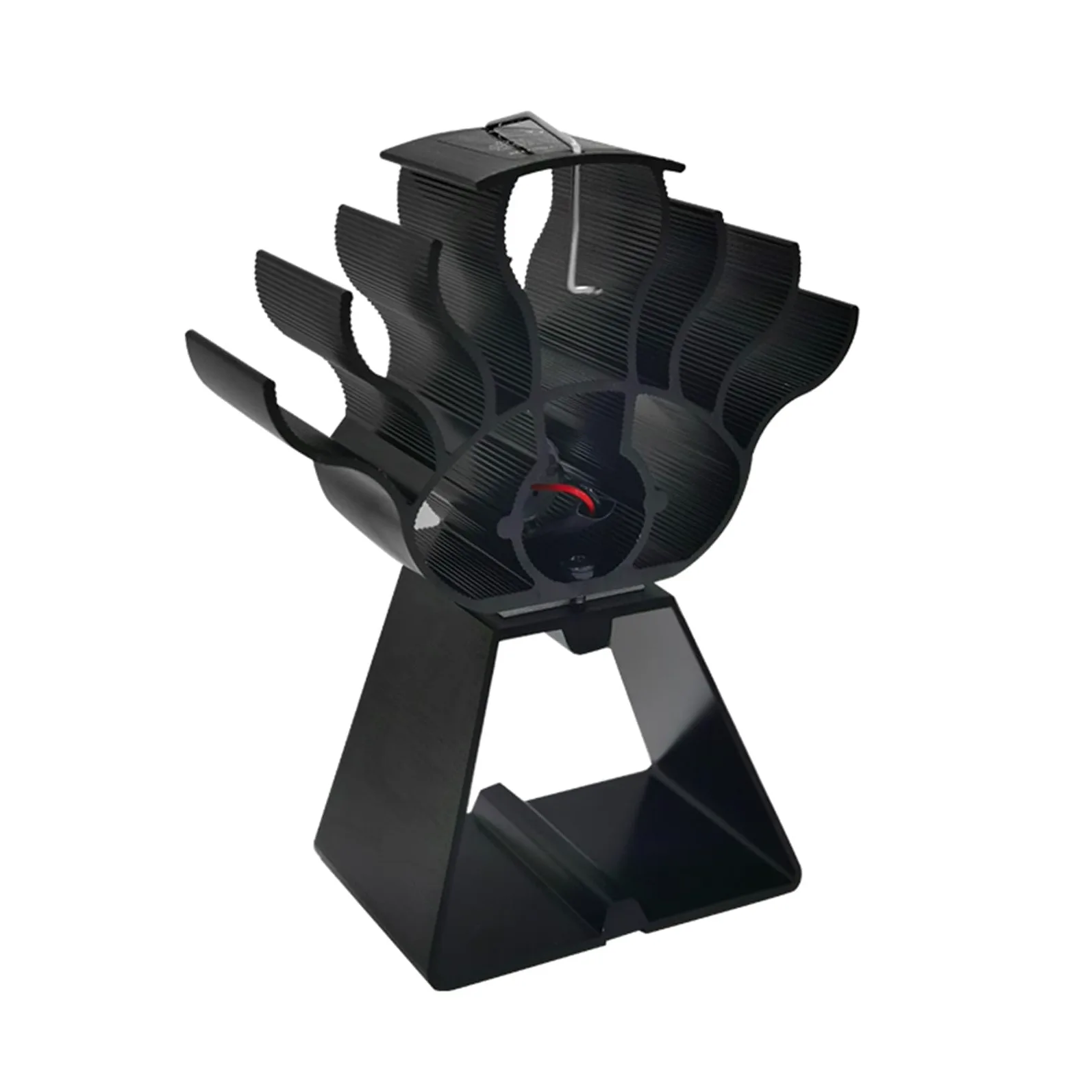 Ventilatore per stufa a legna, alimentato a calore, 4 foglie | motore silenzioso, ecologico, design non elettrico, efficiente flusso d'aria invernale, migliora la distribuzione del calore