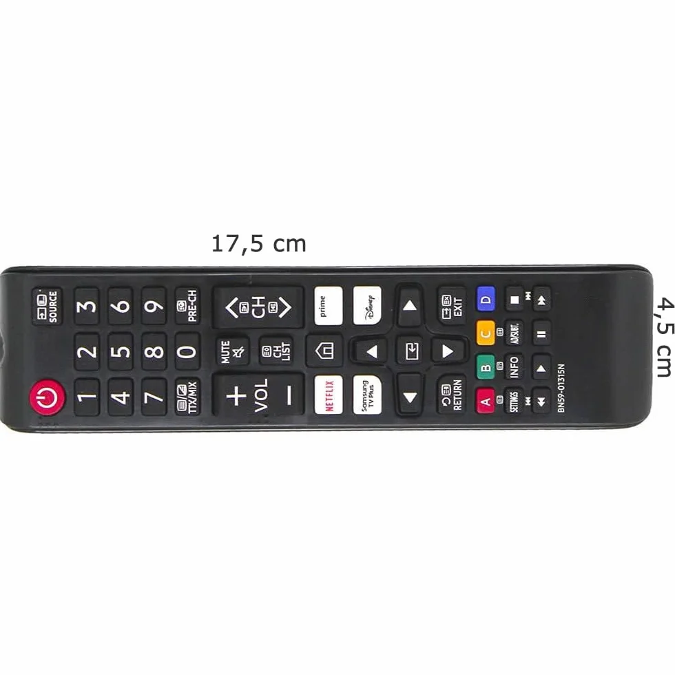 Telecomando Universale Samsung con pulsanti di scelta rapida per Smart TV LCD QLED LED HDTV 3D 4K Compatibile solo con TV Originali Samsung Non Serve Programmazione