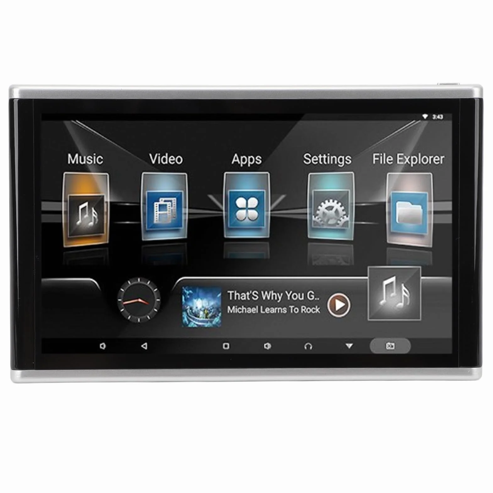 Supporto per Auto 4K 10,1 Pollici, Tablet Monitor per Poggiatesta con ROM 1 GB 32 GB, per il Touch Screen IPS del Sedile Posteriore, per i Monitor TV dei Sedili Posteriori