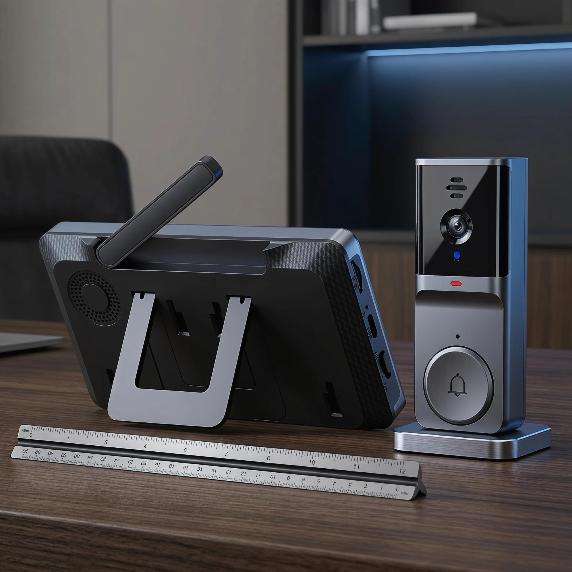 Visualizzazione video ottenuta con campanello con telecamera Wi-Fi | dotato di citofono bidirezionale e opzioni di ricarica USB. Campanello wireless per spioncino con telecamera per porta di