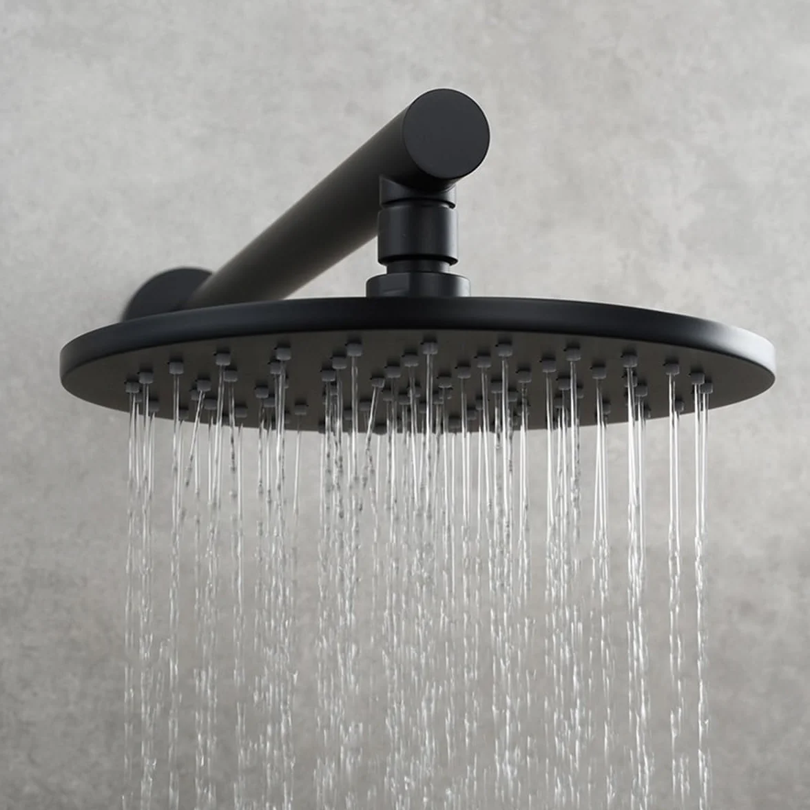 Drenky Braccio Doccia Nero 40 cm Acciaio Inox A2 V2A Prolunga