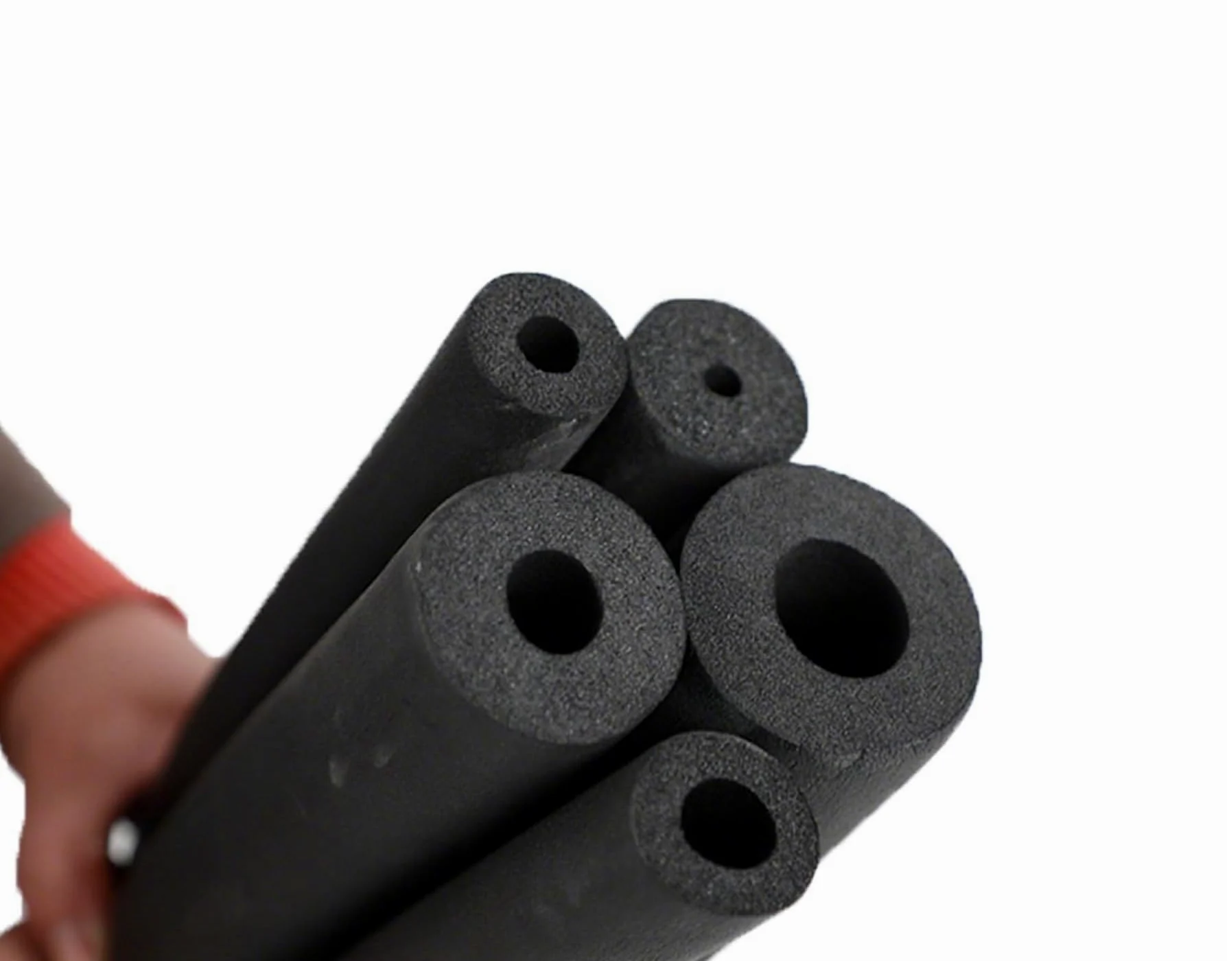 Tubo isolante in schiuma da 1 cm, diametro interno flessibile da 0,6 cm a 5,1 cm, insonorizzato e antiurto, lungo 1,5 m, 1 confezione (ID 2 "x T 1 cm)