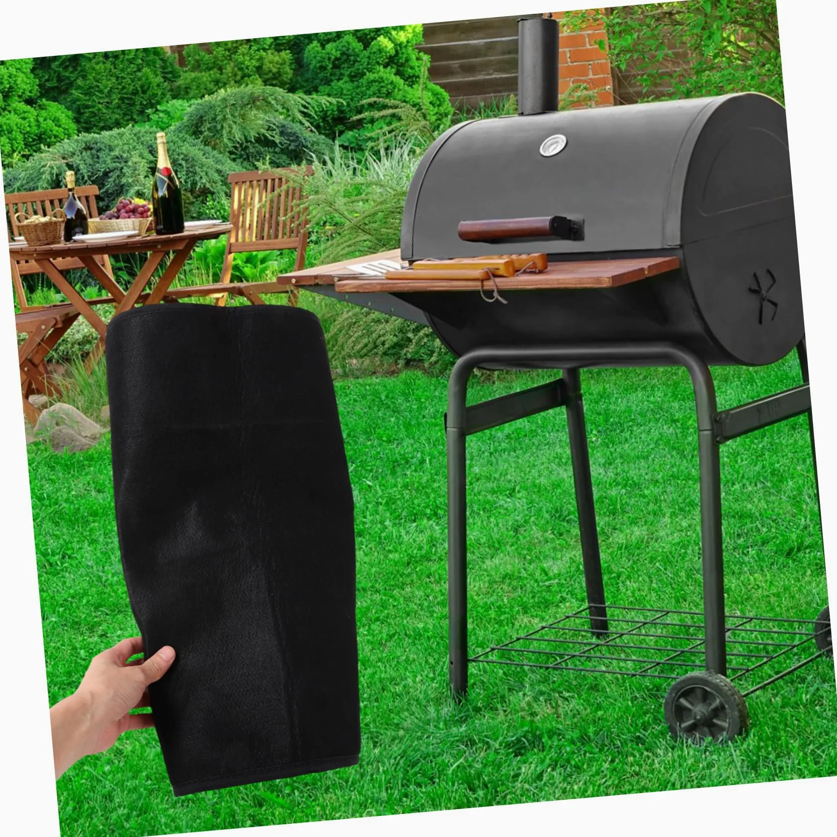 Toddmomy Tappetino Ignifugo Semicircolare per Caminetto in Poliestere PVC | Nero, Uso per Cottura e Stufa, Stile Sleek e Stylish, Adatto a Ragazzo Ragazza e Animali Domestici