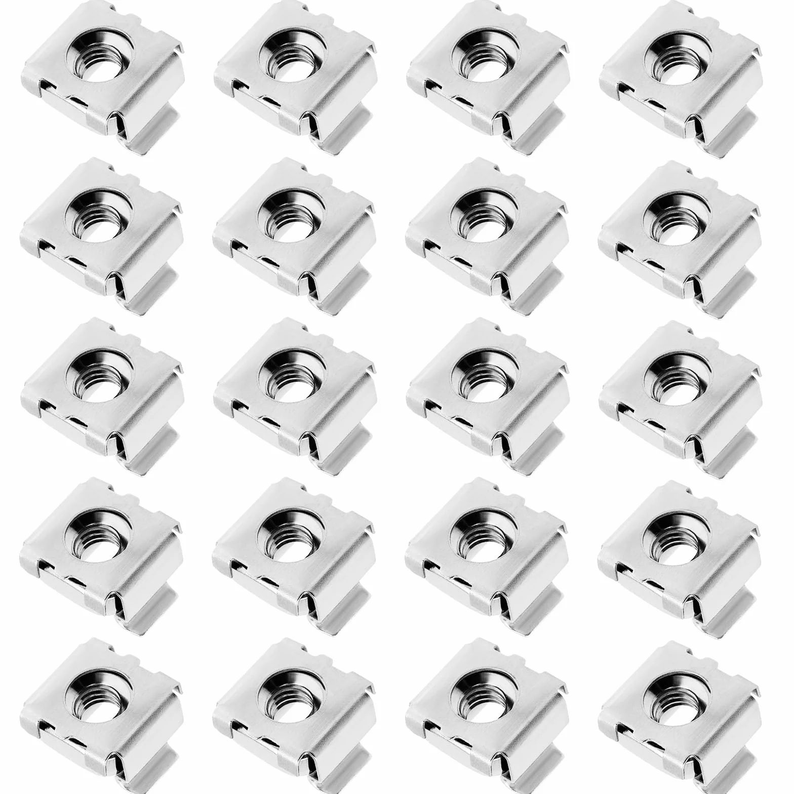EMSea M5 304 Stainless Steel Cage Nuts 20-Pack for Server Rack Network Cabinet