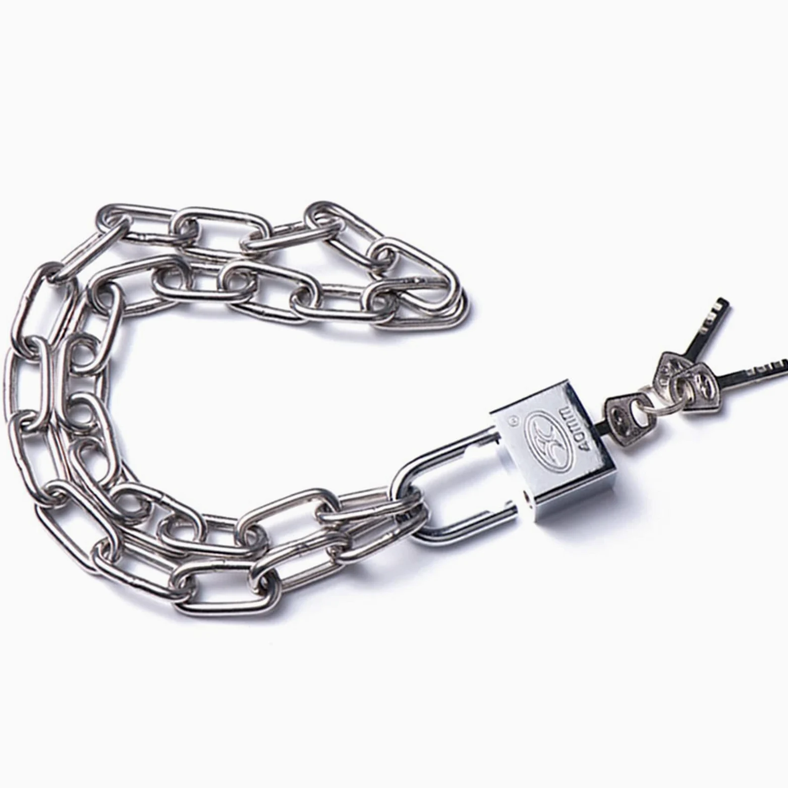 Lucchetto a catena in acciaio resistente, biciclette con lucchetti, recinzioni, serrature for magazzini, di sicurezza(1m,10mm)
