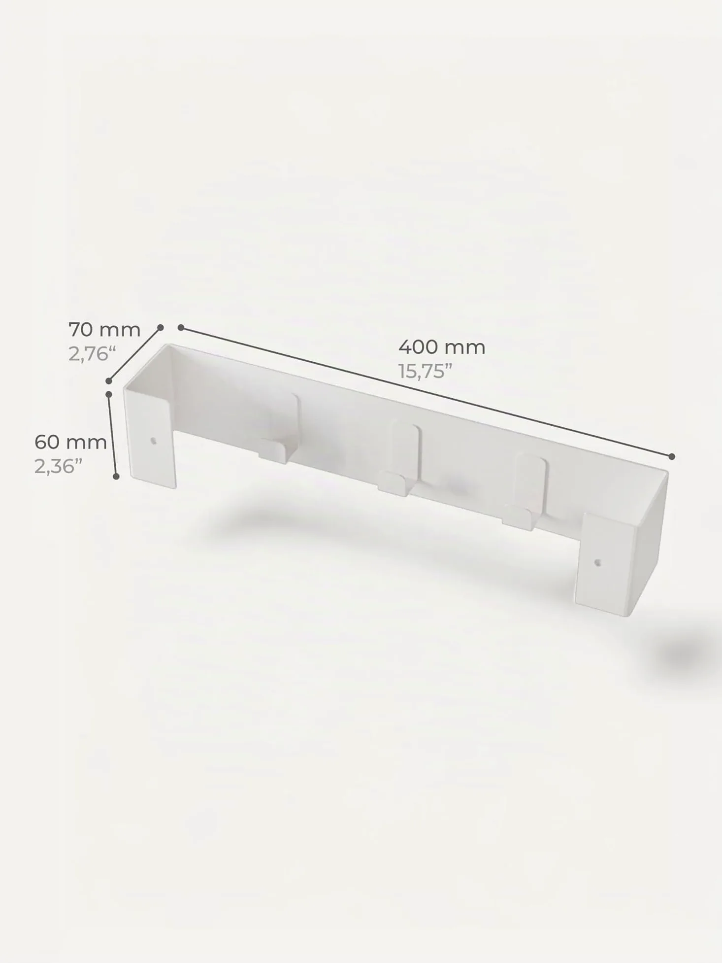 DABSTORY Portasciugamani da 40 cm, in Acciaio Inox, per Bagno e Cucina