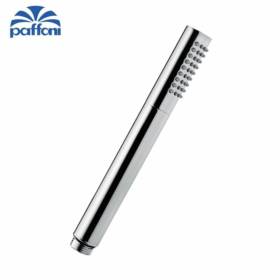 Paffoni Doccetta Tonda Master Zdoc067cr | Telefono Doccia Cilindrico Monogetto con Attacco Universale G 1/2", Ottone Cromato Lucido