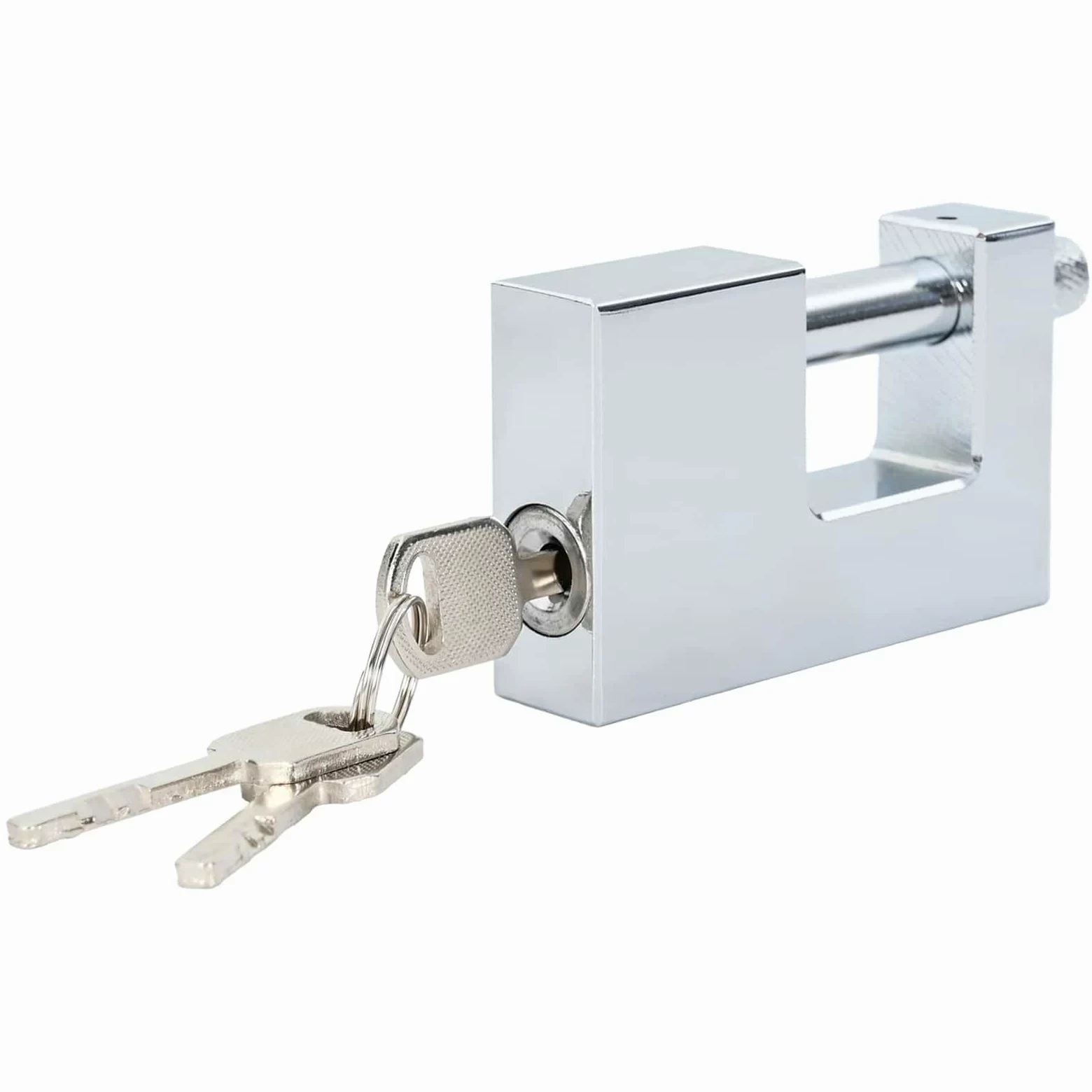 Set di 6 lucchetti in acciaio resistente, soluzione di sicurezza per cancelli, porte e armadi, 8,7 x 1,9 x 5,5 cm
