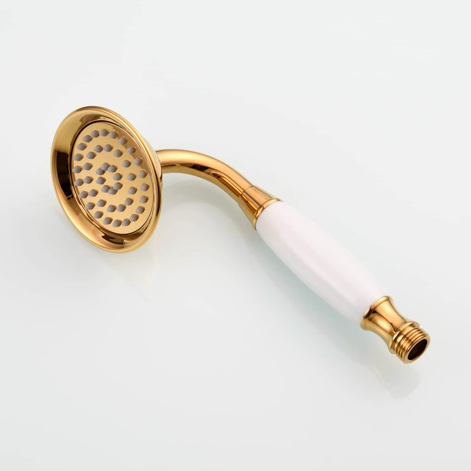 CIENCIA Set Telefoni Doccia in Ottone Soffione Doccia Oro Doccia a Mano Alta Pressione Soffione per Doccia con Tubo, BS126F