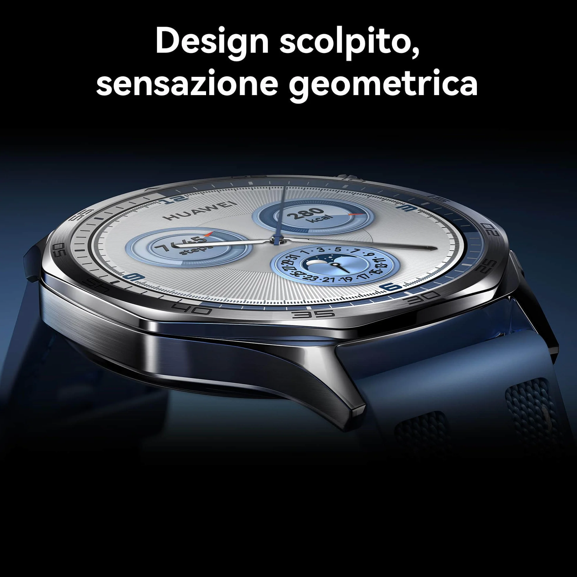 HUAWEI WATCH GT 5 46mm Smartwatch, Design Elegante, Nuova Modalità Corsa e Ciclismo, Monitoraggio della Salute, 14 Giorni di Durata della Batteria, iOS e Android, Nero