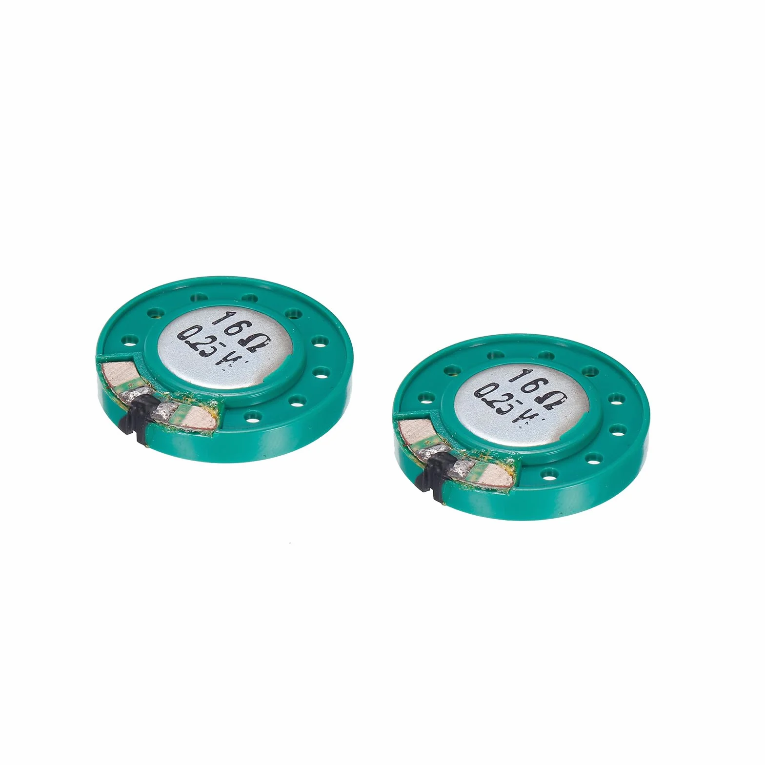 QUARKZMAN 16 Ohm 0,25 W Rotondo Magnete interno Altoparlante x 2pz Plastica Involucro per Casa Audiovisivi Dispositivi [ Alluminio, Metallo, Plastica ]