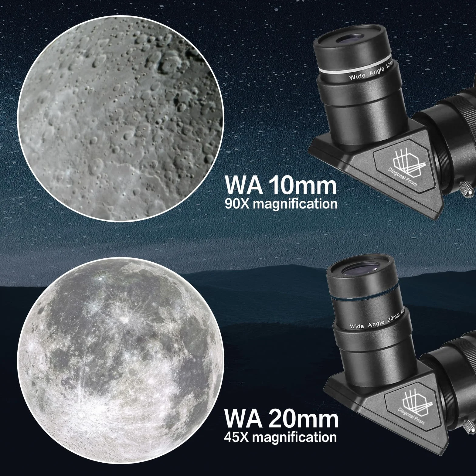 Telescopio per adulti ad alta potenza, apertura 80 mm, telescopio rifrattore professionale da 900 mm per adulti e principianti, compatto e portatile con borsa da trasporto e adattatore per telefono