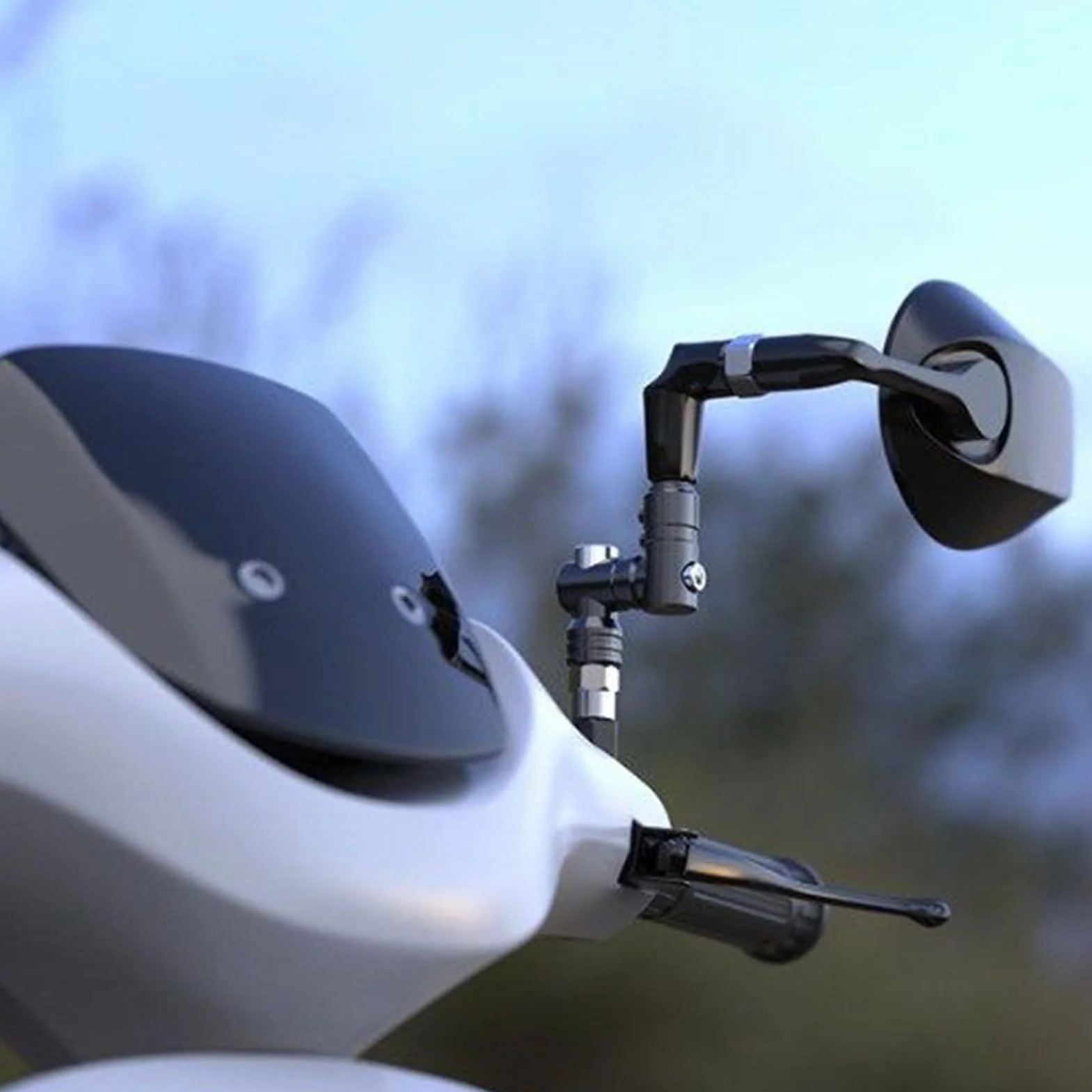 Estensori per Specchietti Moto - Estensione Specchietto Retrovisore per Moto - per Motociclette da Campeggio, Ciclismo, Uomo, Attività all'Aperto, Donna e Famiglia