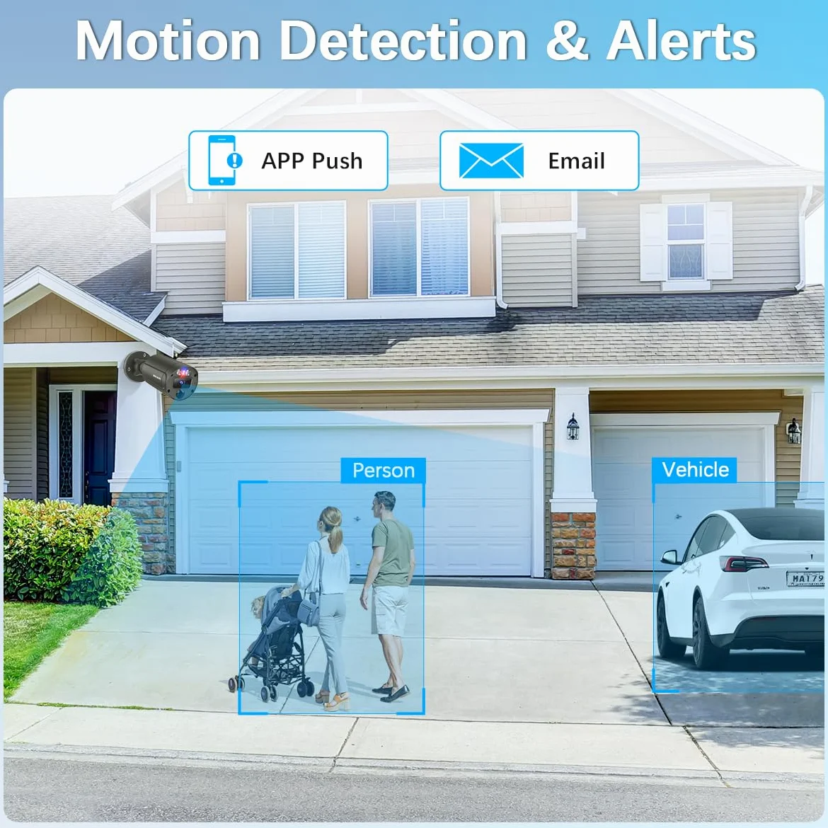 Sistema di telecamere di sicurezza cablate per esterni, audio a 2 vie e 4K Ultra HD, sistemi di videosorveglianza POE per la casa, kit di videosorveglianza DVR