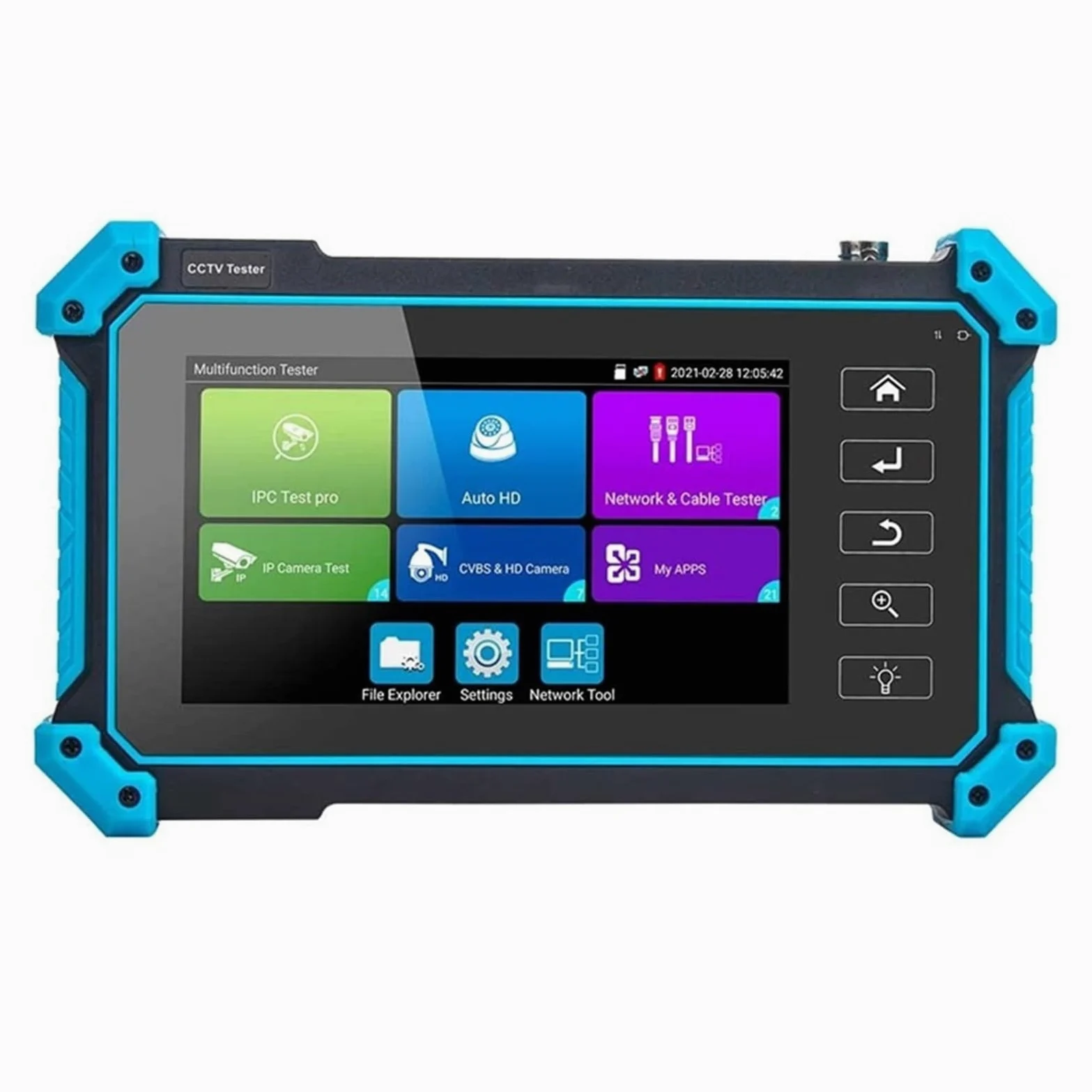 Tester per analizzatori CCTV Network Engineering Treasure IPC-5100Plus Tester completo coassiale analogico di rete Ingresso HDMI/VGA con touch screen/display LCD