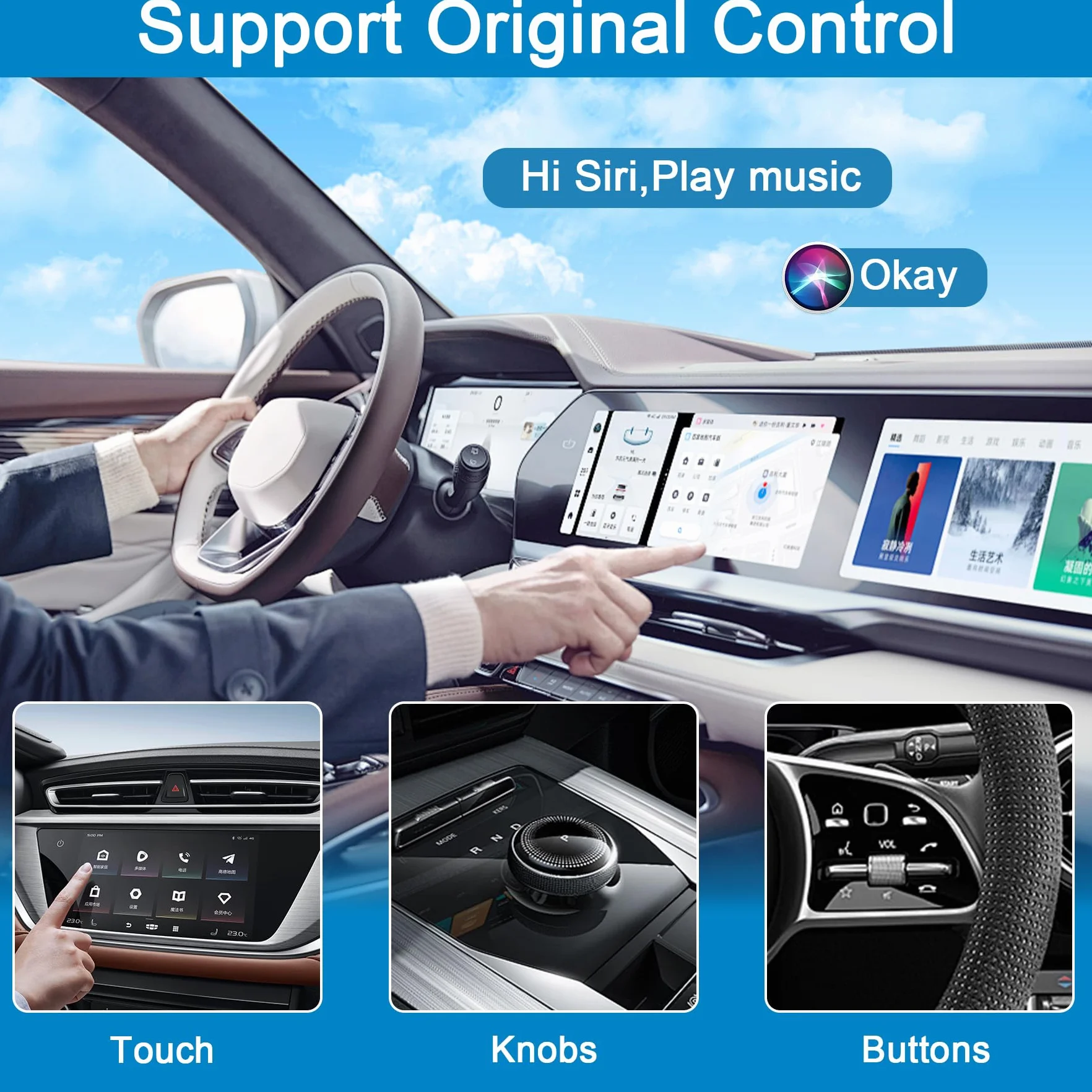 Adattatore CarPlay Wireless 5GHZ, Conversione CarPlay Cablato in Wireless, Connessione Automatica, per Veicoli con CarPlay Cablato di Fabbrica, Plug and Play,Nero