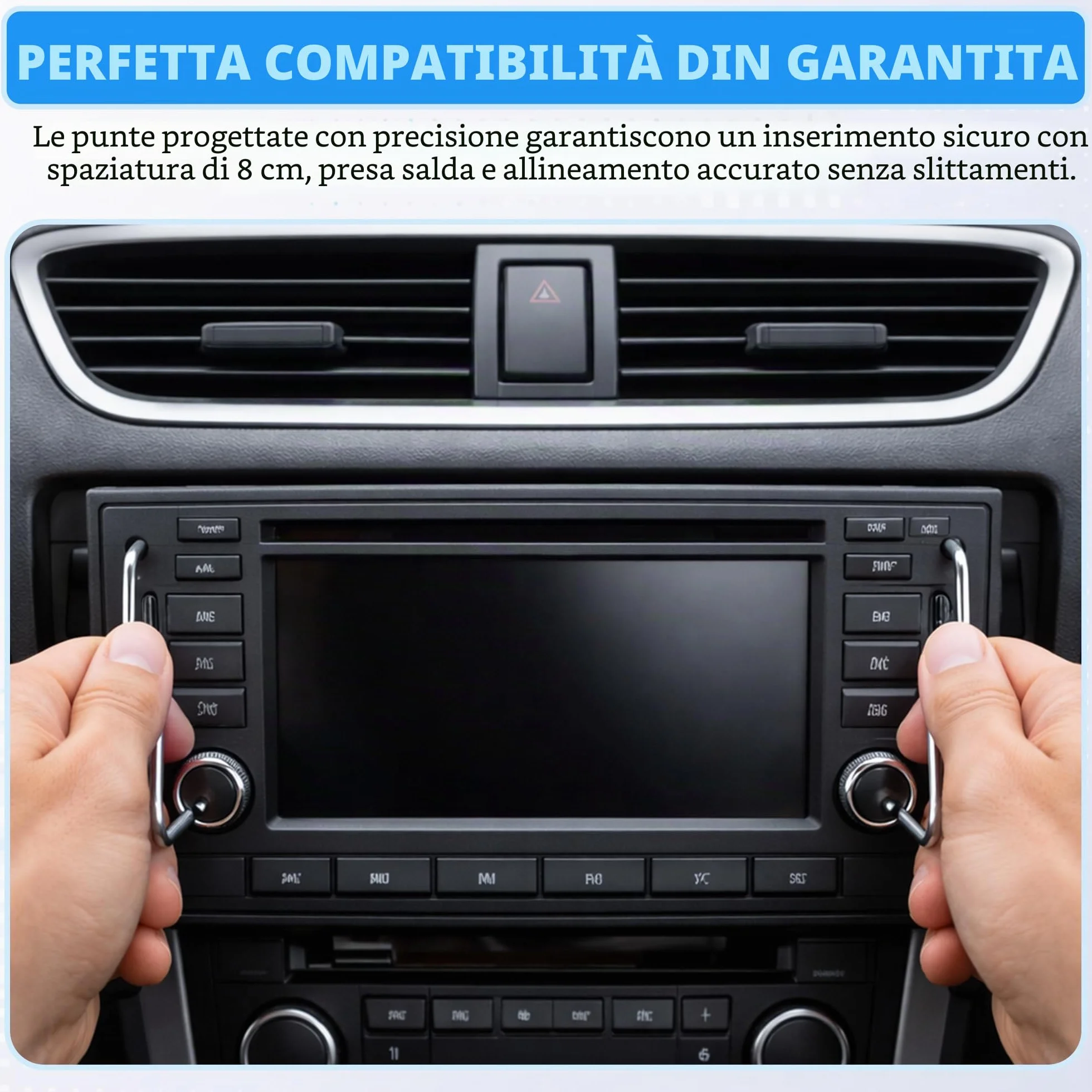 Auto Radio Rimozione Key DIN Chiavi di Sblocco per Auto/Automobile/Car Unità lettore CD Pins | Pin Universale Stereo CD40 Strumenti (2 Pezzi)