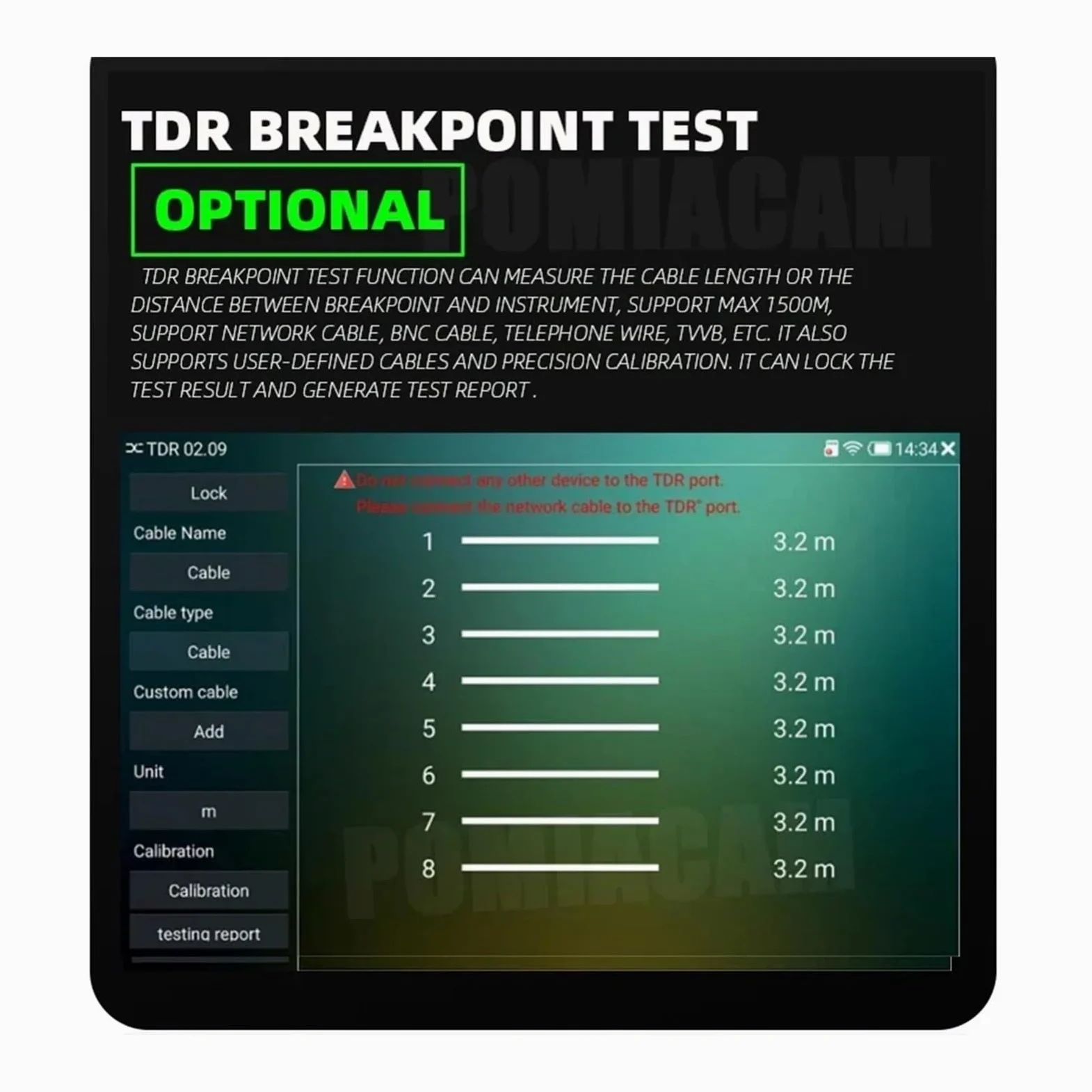 CCTV Tester, Tester CCTV IPCX-ACT H.265 4K 8MP IPC/TVI/CVI/AHD/CVBS Touch Sn Da 7 Pollici Supporto IPC Multifunzione ALL-In-One