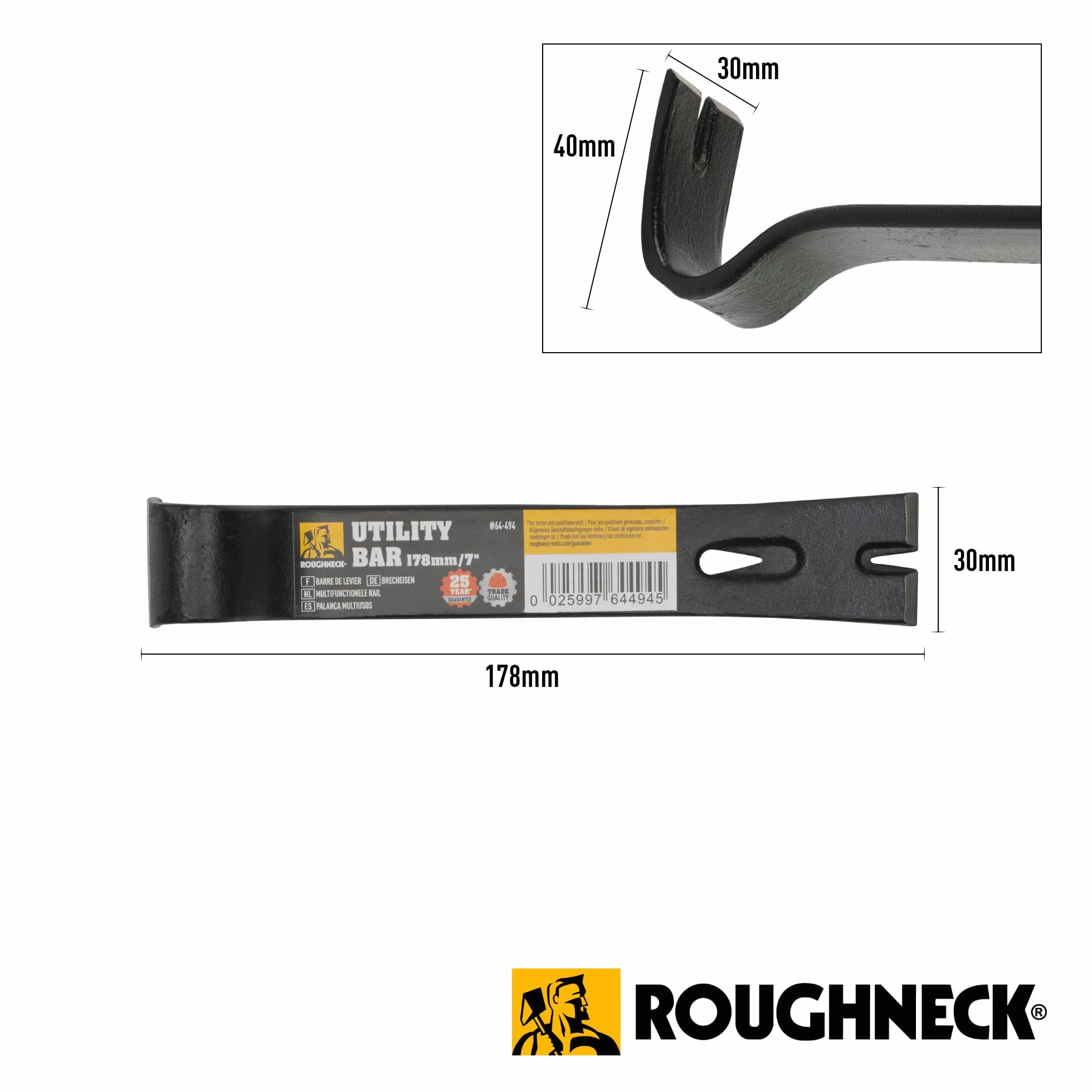 Roughneck MINI UTILITY BAR 18cm (7in)