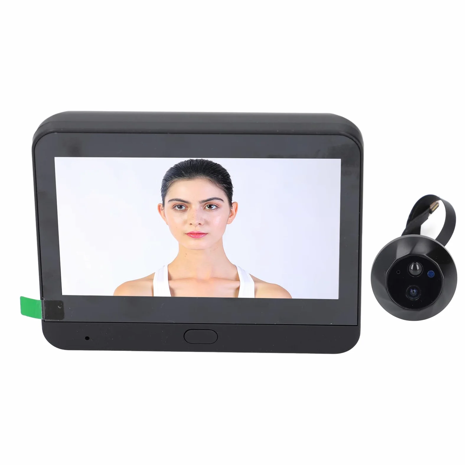 FTVOGUE Citofonico per Campanello Video Wireless, Videocamera per Campanello Intelligente 1080P con Rilevamento del Movimento PIR, Visione Notturna per Casa o Appartamento