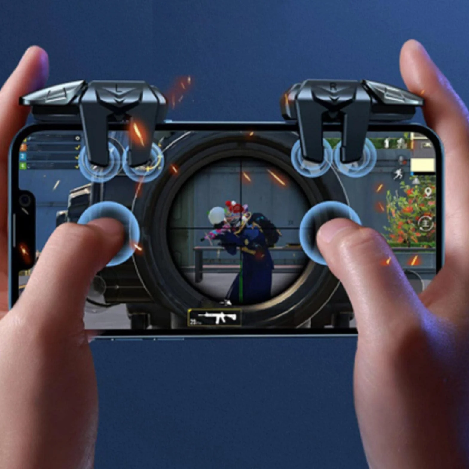 Trigger di gioco mobile per PUBG - PUBG Mobile Game Controller Trigger | Pulsante meccanico fisico di gioco mobile facile da usare