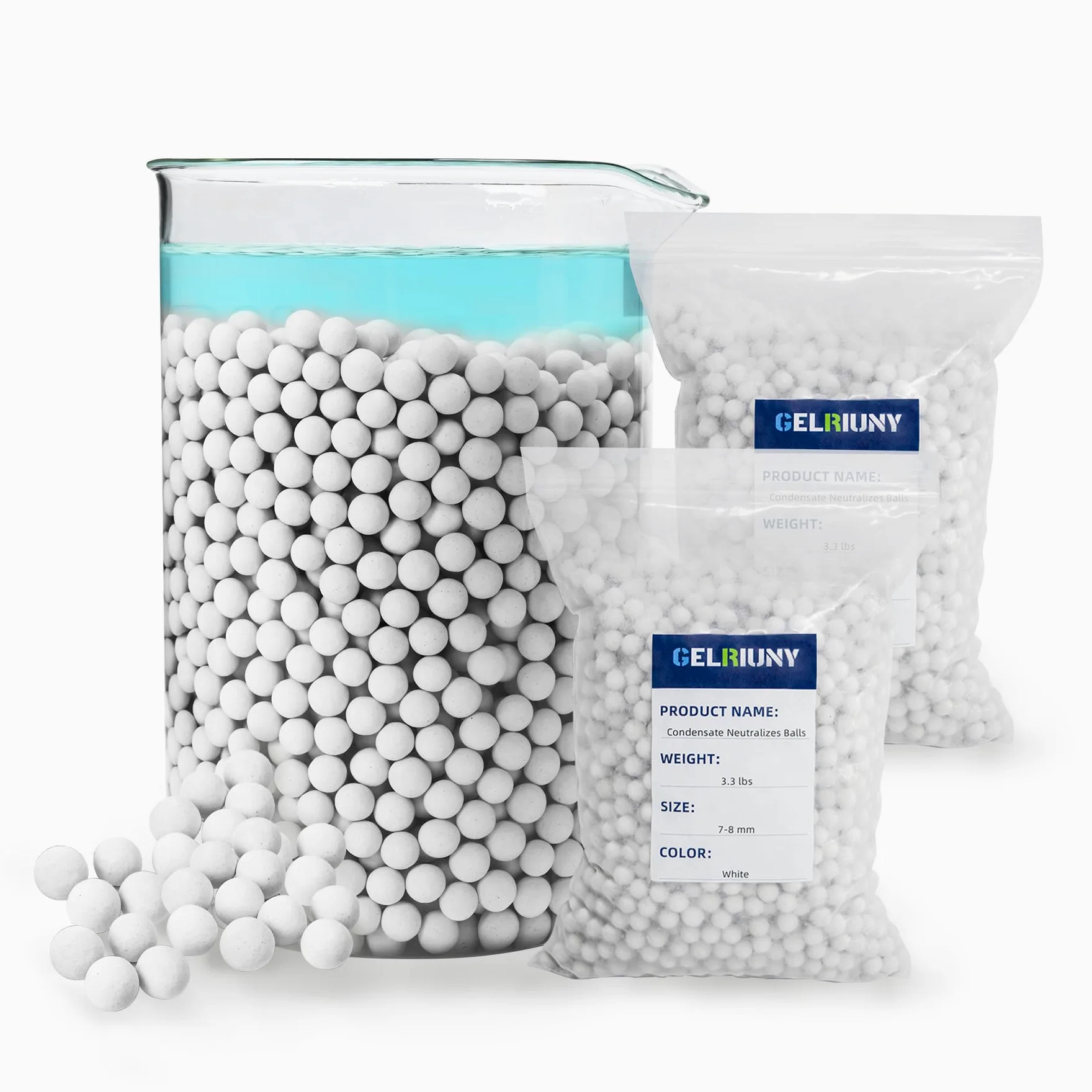 2025 Nuovo neutralizzatore di condensa di ricarica da 7-8 mm, Riempitrice neutralizzatore per scaldabagno a condensazione, Neutralizzatore liquido per rifiuti di decapaggio, Acqua acida aumenta