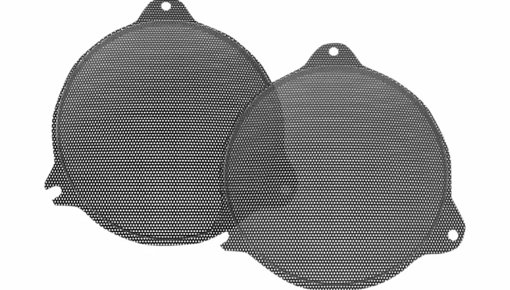 Hogtunes SG RM GRILL griglie per altoparlanti anteriori (confezione da 2), adatte per motociclette Harley-Davidson 2014-2024