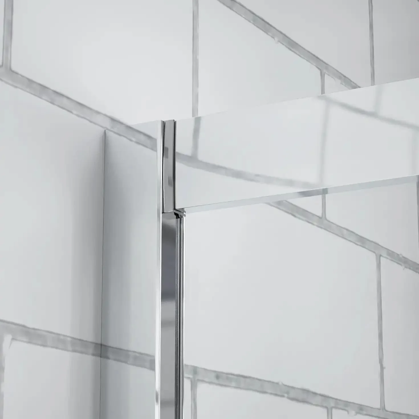 Box doccia angolare scorrevole 70x100 h190 vetro temperato trasparente 6mm anticalcare maniglia inox 304 Tenerife