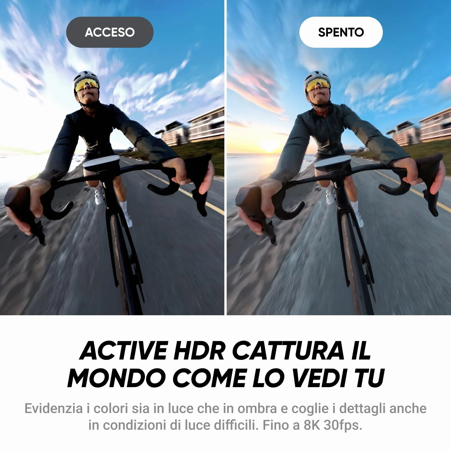 Insta360 X4 Air, Videocamera 8K 360 leggera 165g, Selfie stick Invisibile, lenti sostituibili, cover antivento integrata, prima registri poi inquadri, Pack Starter