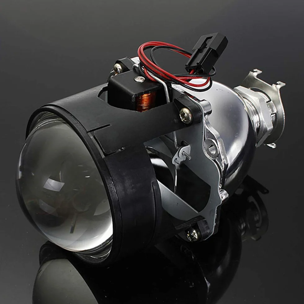 Festnight 2.5"HID Bi-Xenon Lente per proiettori Lente Frontale H1 H4 H7 Raggio Alto/Basso RHD