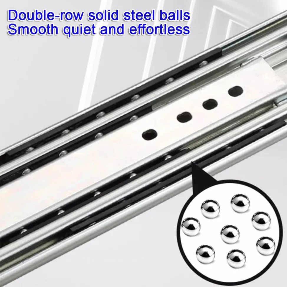 Heavy Duty Cassetti Runners, Guide for cassetti ad estrazione totale con serratura da 12 pollici a 60(1400mm(56in))
