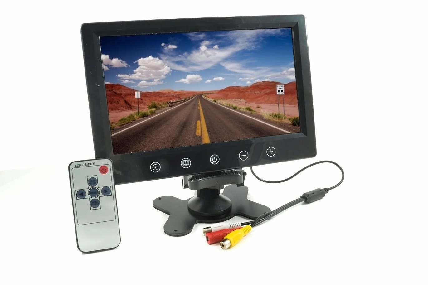 TEMPO DI SALDI Monitor LCD 10.1 Pollici Auto Pulsanti Touch 2 Ingressi AV Per Videosorveglianza