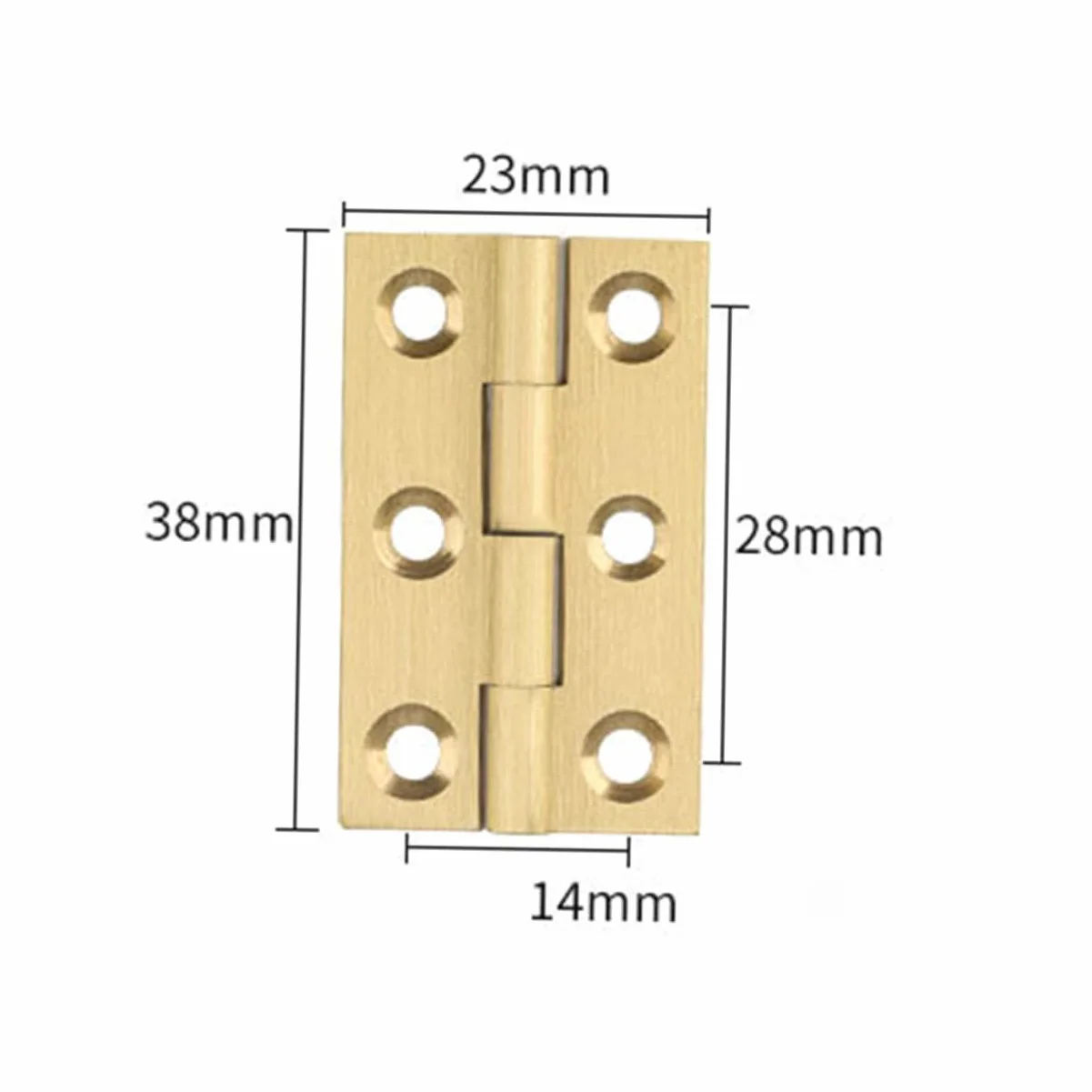 Uonlytech 18pezzi Cerniere Rame Cerniere Mute Per Porte e Mobili Design Vintage Resistente e Antiruggine Per Scatole Gioielli e Porte Domestiche