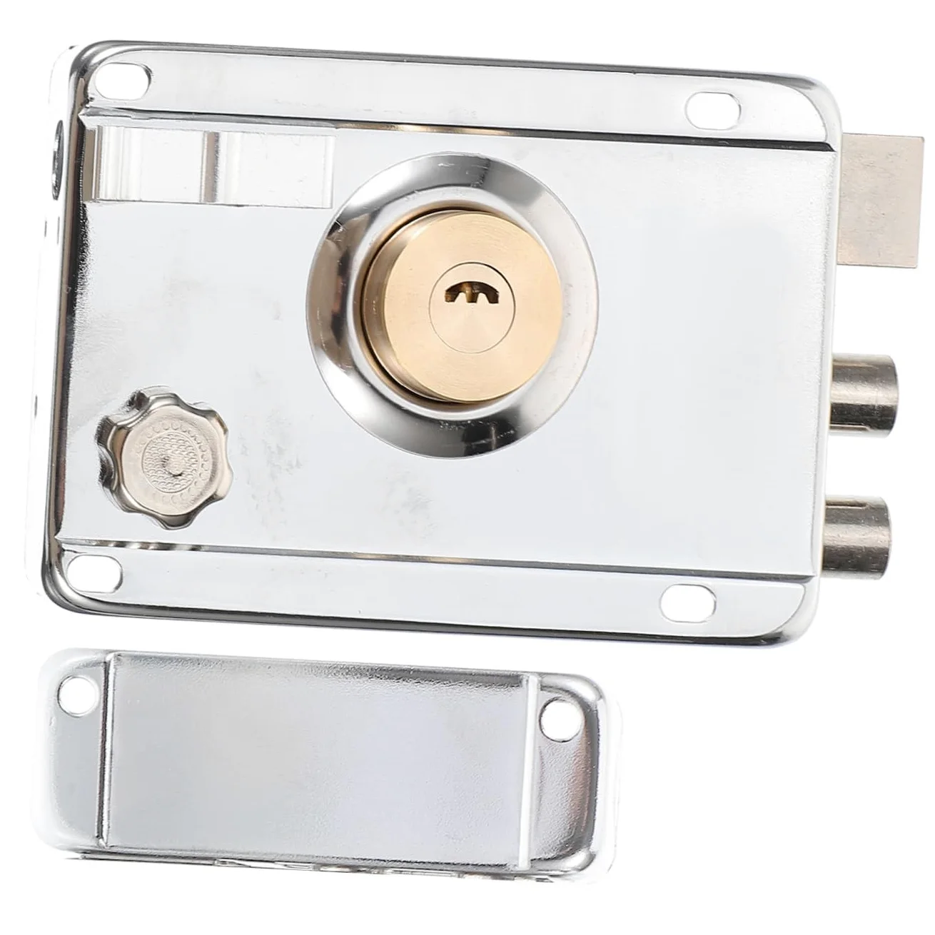 Artibetter 1set Serratura Per Porta Inossidabile Con Chiusura Catenaccio Sicurezza Antifurto Per Porte Da Camera Design e Apertura Resistente e Pratica Per La Tua Casa